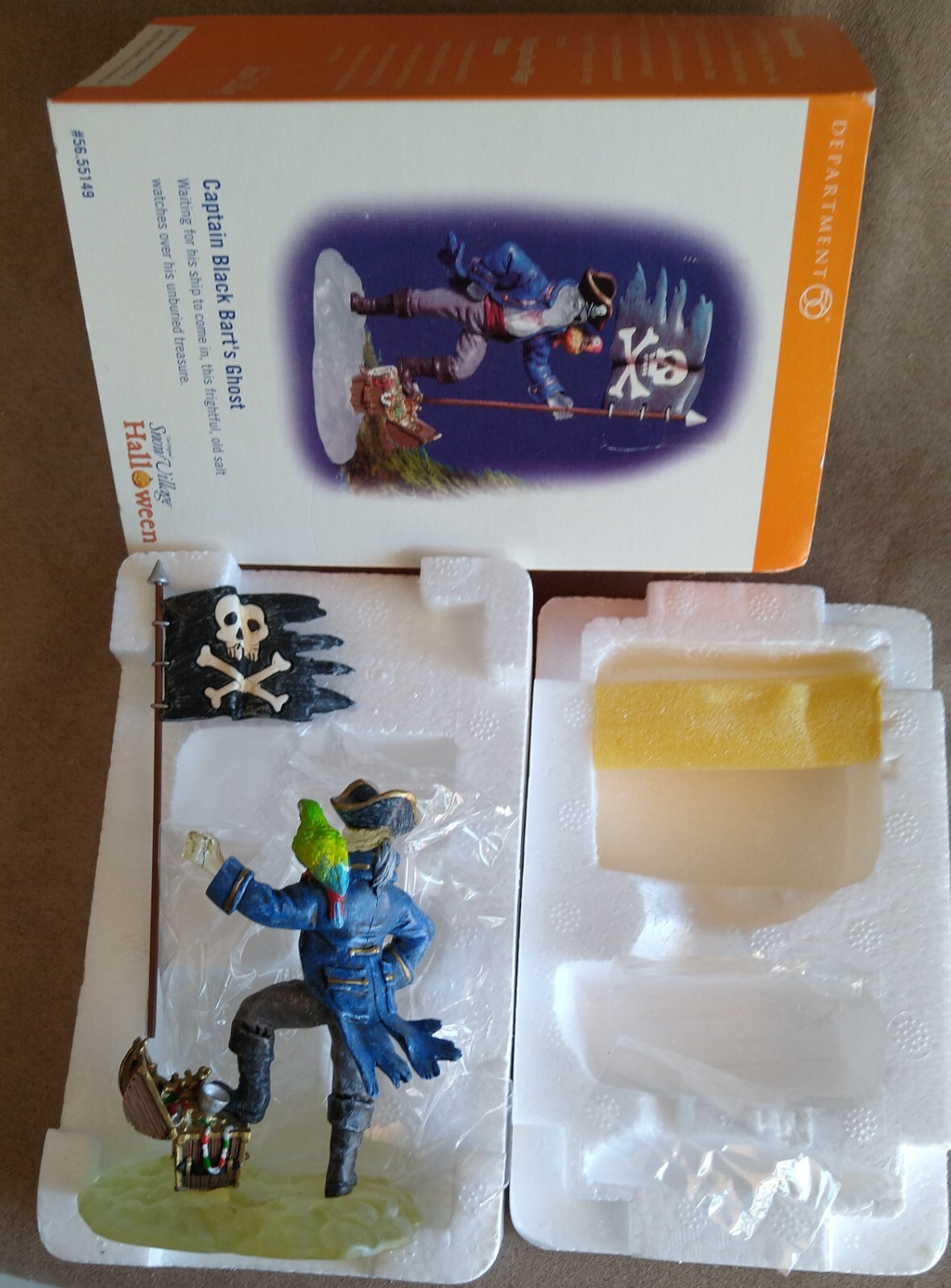 Captain Black Bart’s Ghost #55149 Halloween Snow Village Dept 56-BUYER GUARANTEE