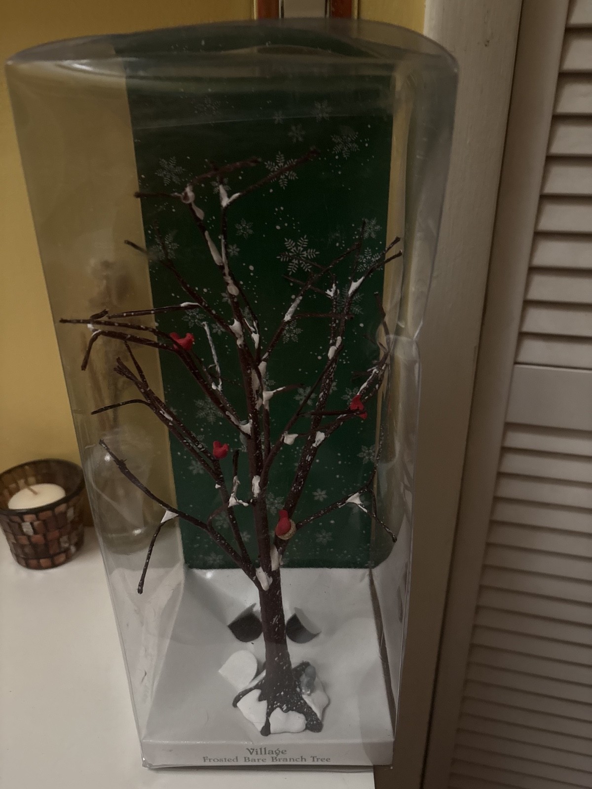 Dept 56 Village 5242-6 Frosted Bare Branch Tree 12″ Retired