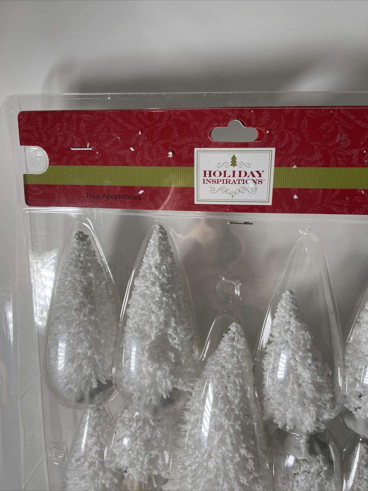NEW OLD STOCK 2013 HOLIDAY INSPIRATIONS Christmas Village Snow Trees 9 Pk