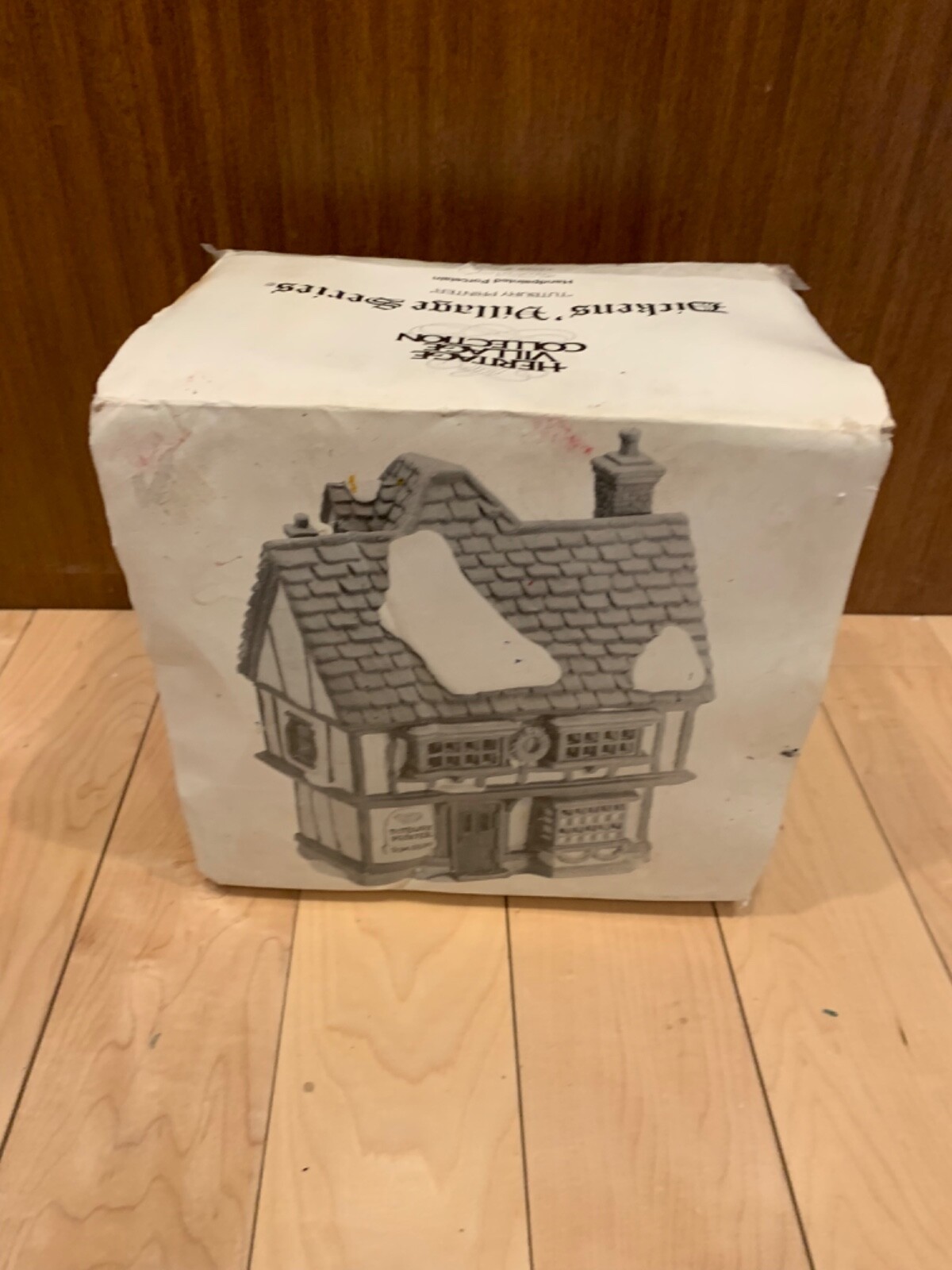 Dept 56 Tutbury Printer 1990 Dickens Village 5568-9 w/ Box & Light Retired