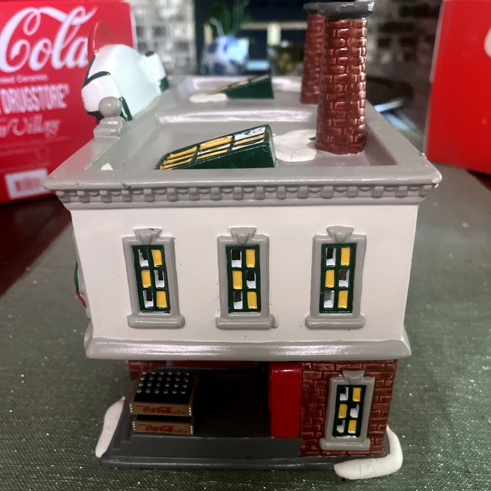 Dept 56 Snow Village COCA COLA Bundle~Plant, Drugstore, Delivery Truck & Men ***