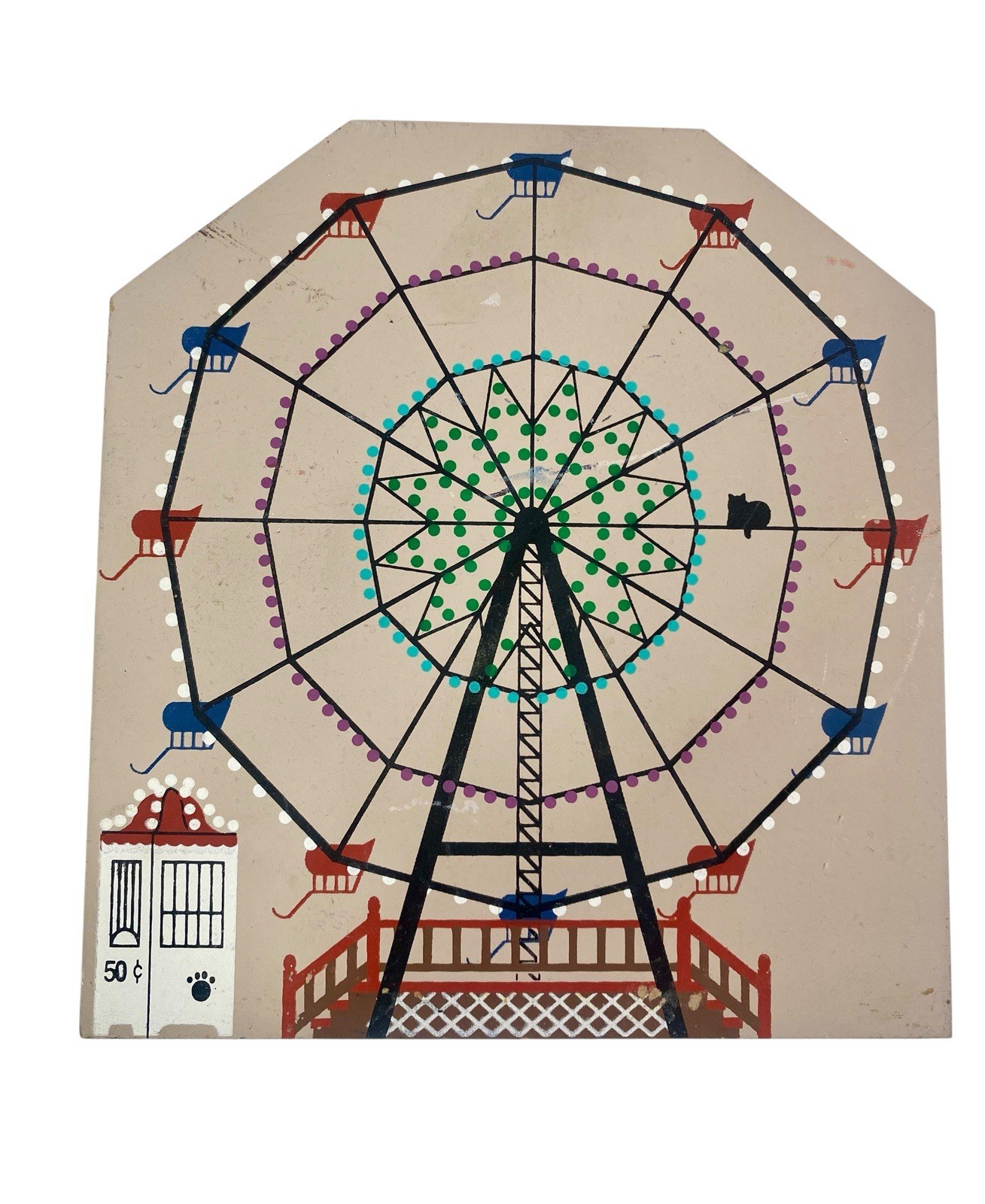 2 Cat’s Meow Collectibles Circus Series Ferris Wheel and Sideshow 96 Signed