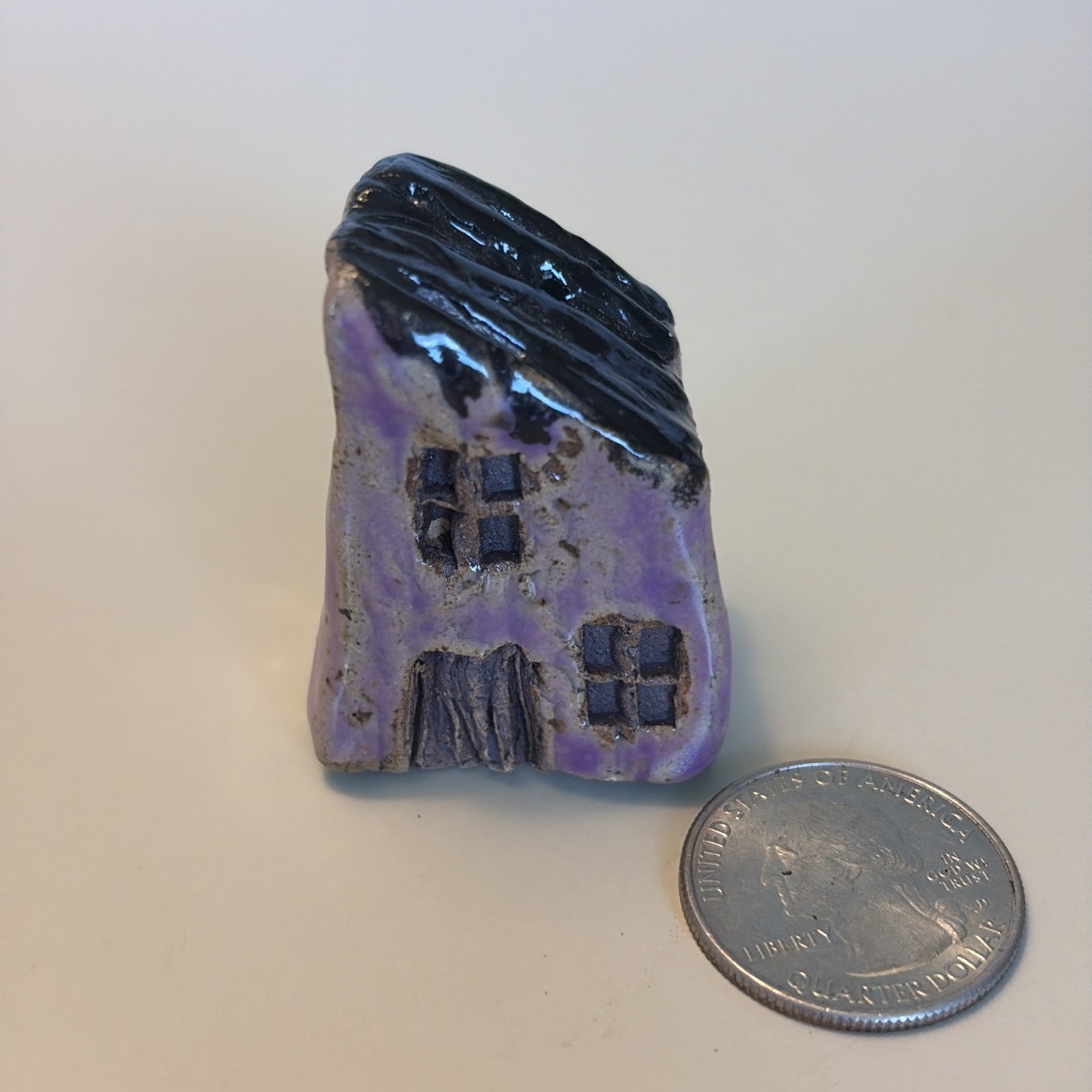 Handmade Clay House Cottage Cottagecore Miniature Figurine Small Trinket Stamped