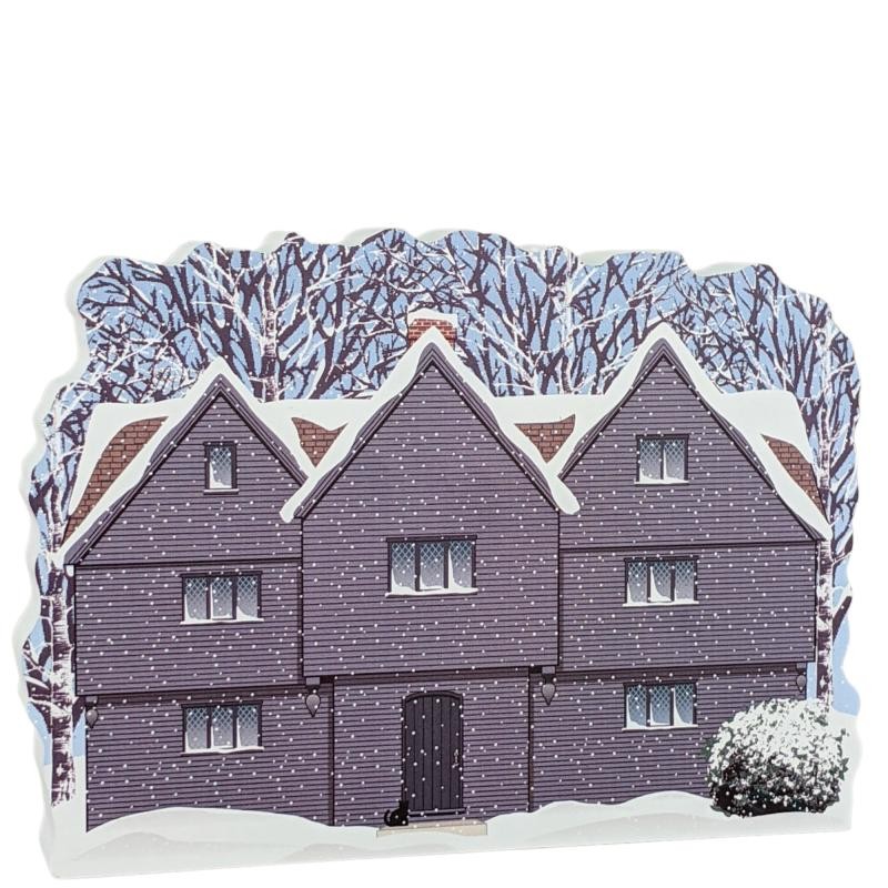 Cat’s Meow Village Halloween Witch House in Winter Salem Trials MASS #R1579