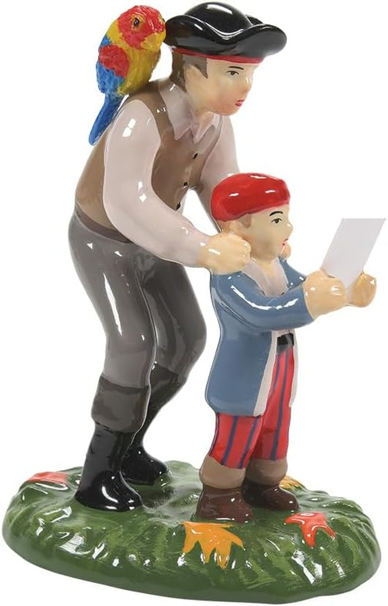Snow Village Halloween Accessories X Marks the Spot Figurine, 3.35 Inch, Multico
