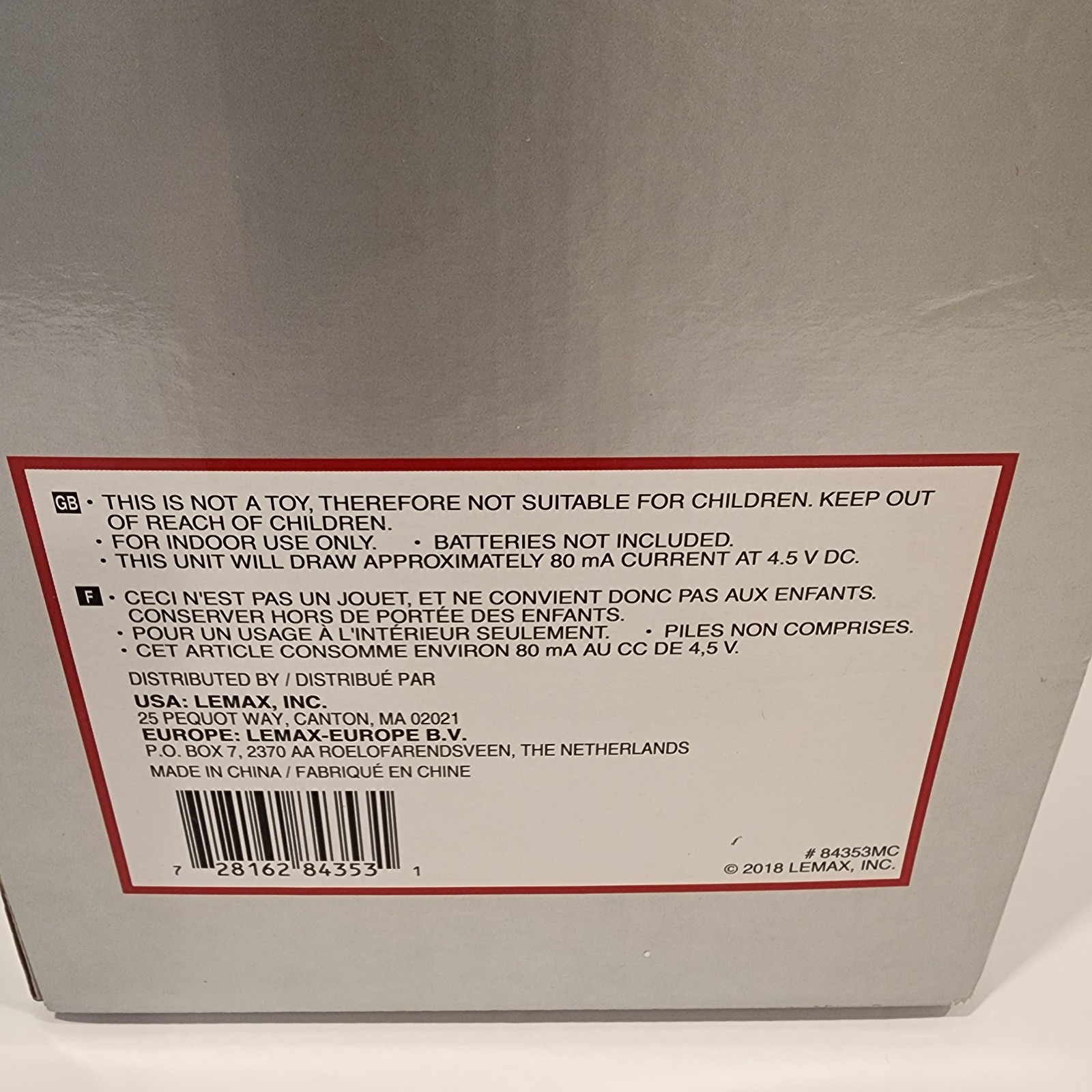 LEMAX Signature Collection Animated Santa Christmas Eve Balloon Ride # 84353 Box