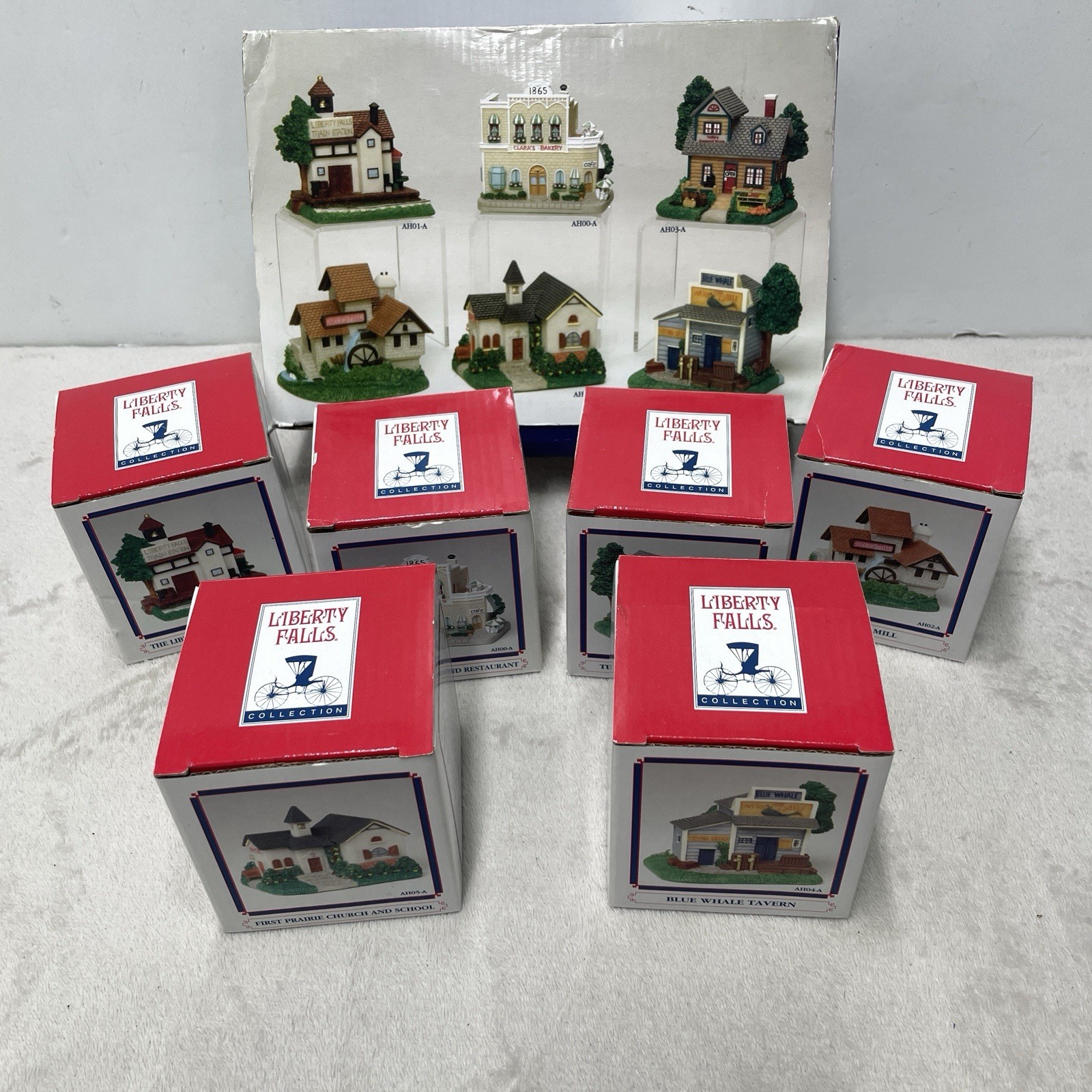 Vintage Liberty Falls Americana Collection Village Building Frontier Town Set 6
