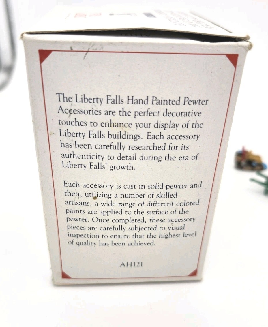 The Liberty Falls Hand Painted Solid Pewter Miniature Accessory Set AH121