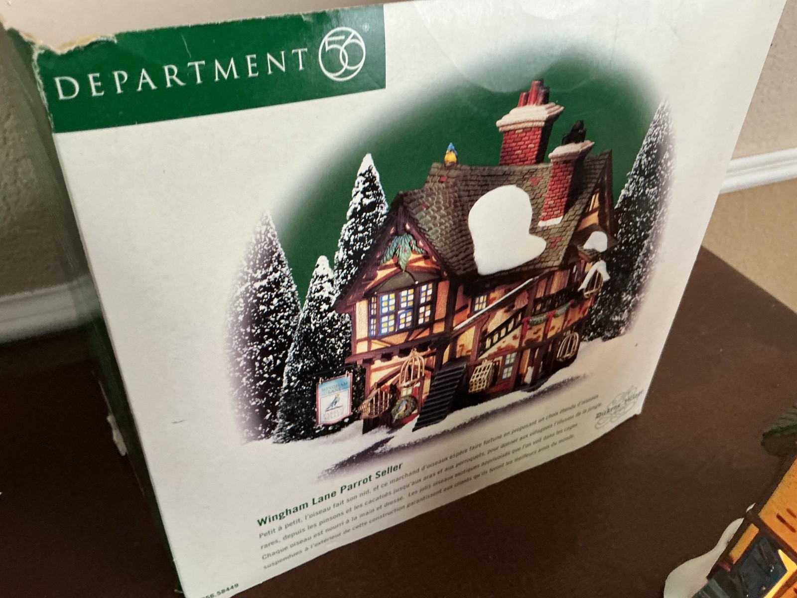 Dept 56 Dickens Village “Wingham Lane Parrot Seller” #56-58449 RETIRED. MINT.