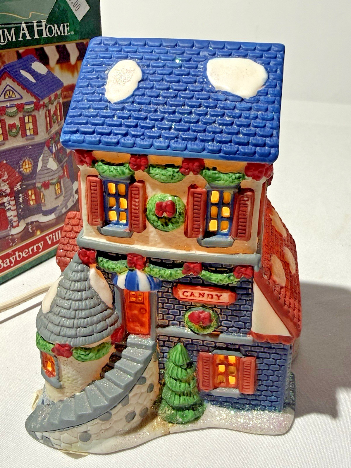 Christmas Trim A Home K Mart EXCL Bayberry Village CANDY STORE Lighted House