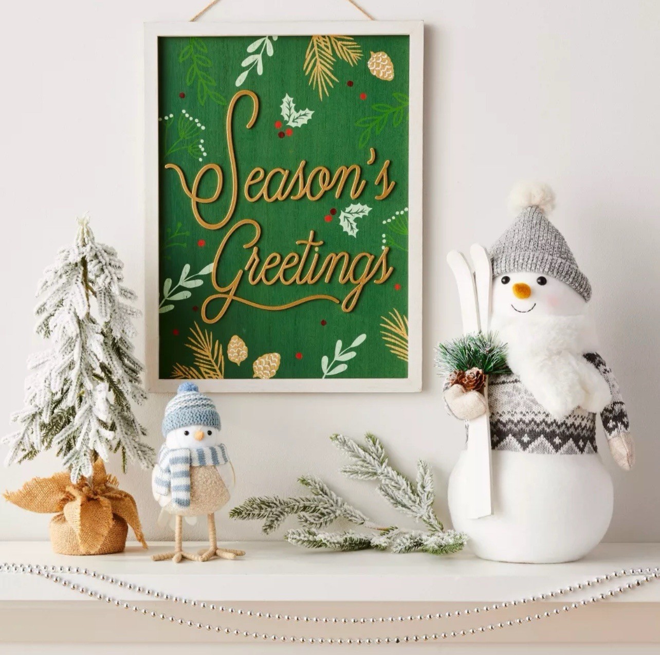 Wondershop Season’s Greetings Wooden Signs 16×12