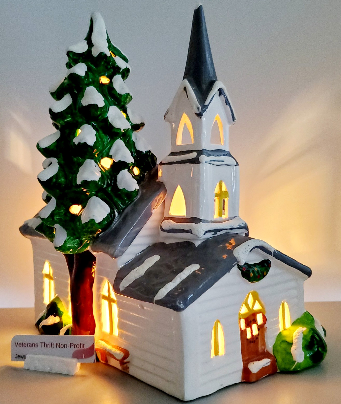 VTG 1983 Dept 56 Snow House/Snow Village #5058-3 Countryside Church Box & Cord💖