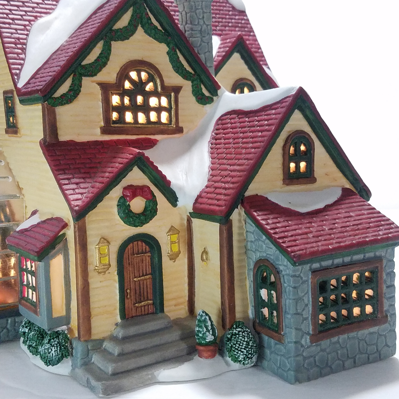 Lemax 1998 Nancy’s Nurseries Jukebox Junction #85279 Greenhouse Chimney Red Tile