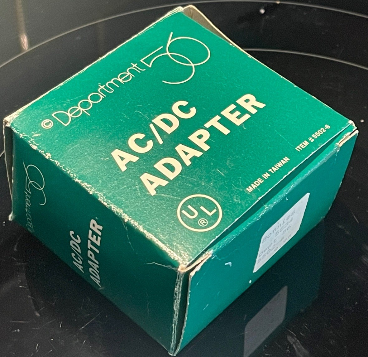 Department 56 Village AC/DC Adapter #55026 Authentic OEM Black 2-Prong Free Ship