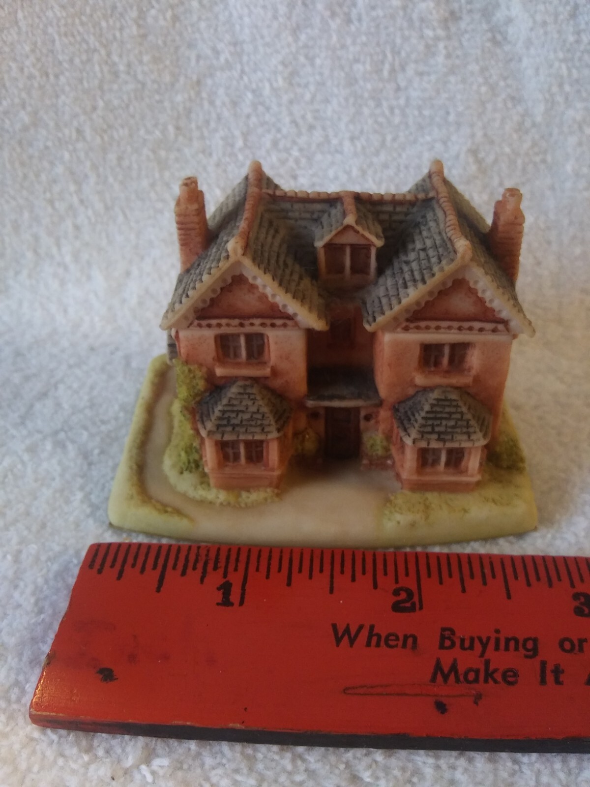 The Village Collection Trinket Box UK Cottage House W/ Removable Roof Lid 