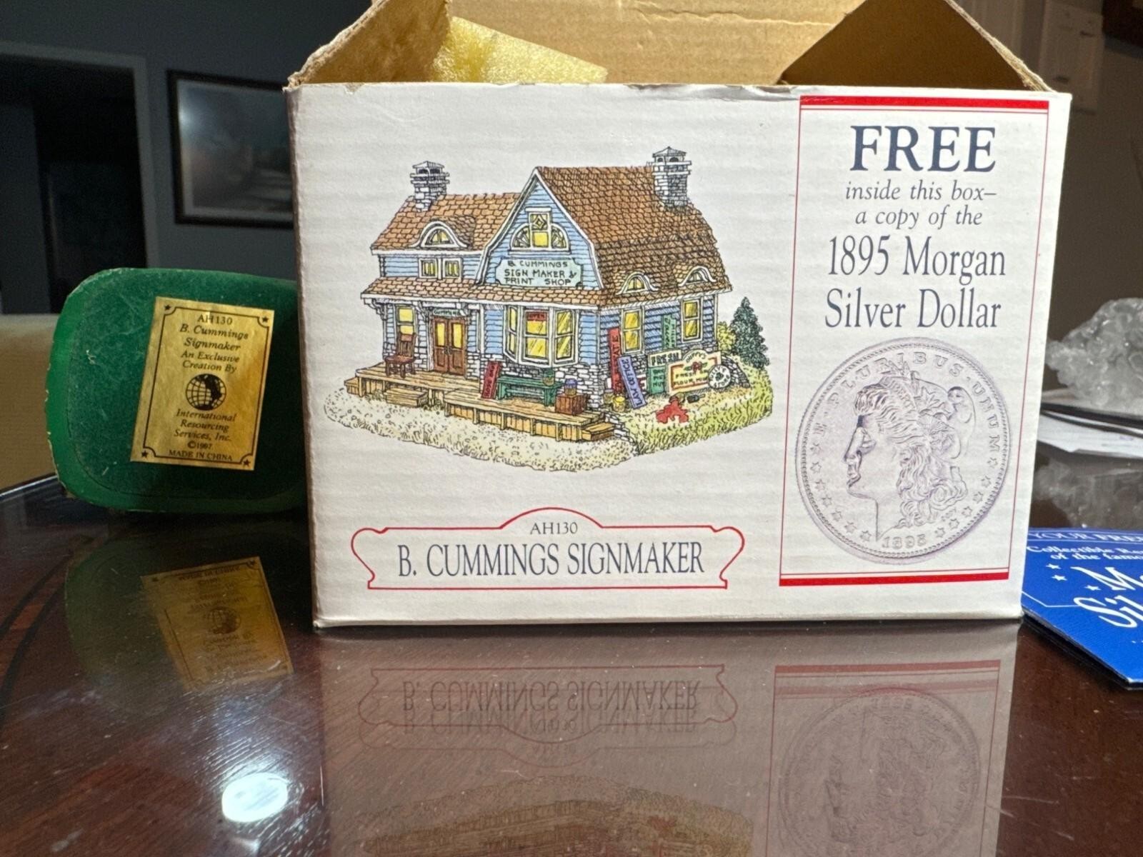 B. Cummings Signmaker Collectible Figurine AH130 Hand-Painted Resin House 43-26