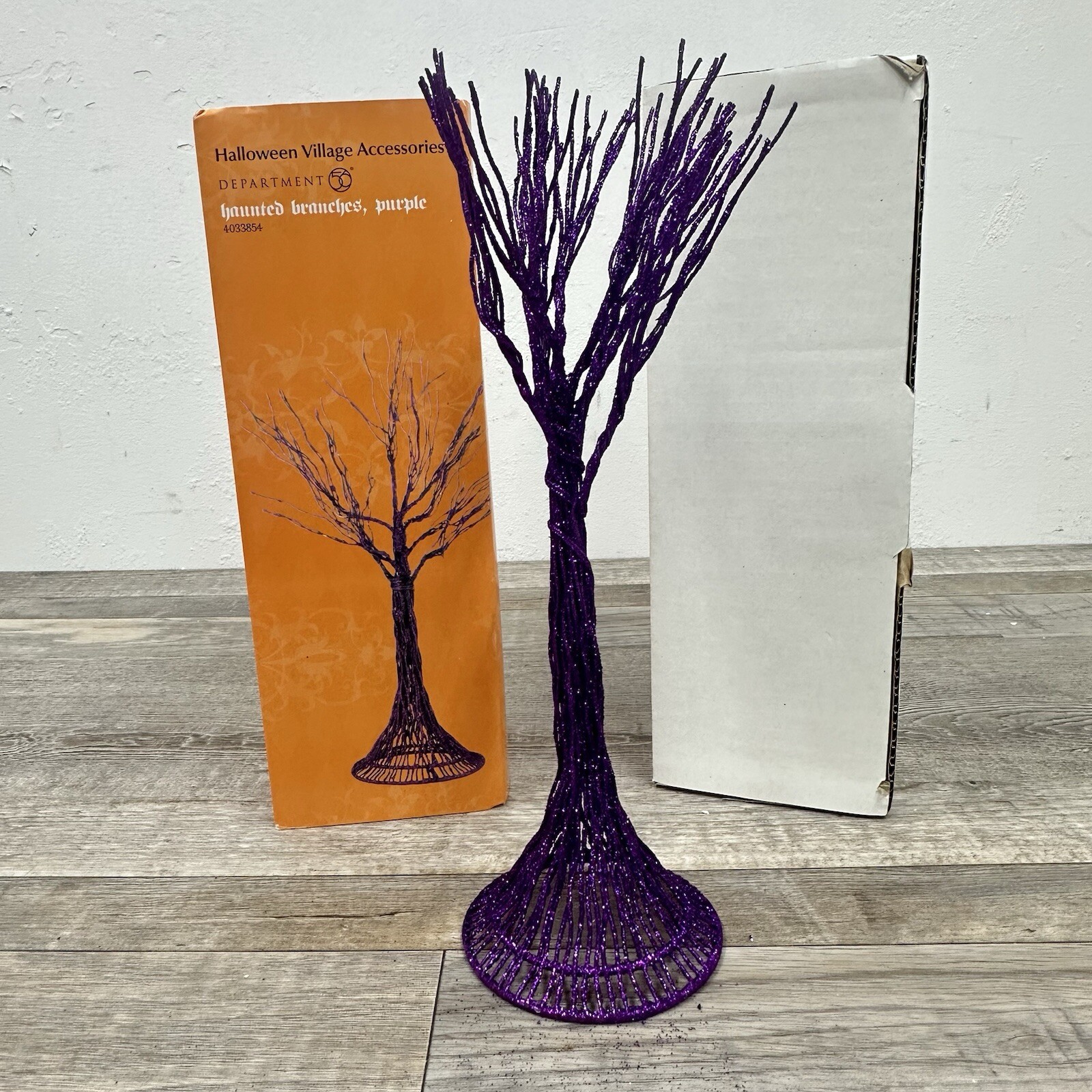 Dept. 56 Halloween Village Accessories “Haunted Branches” Purple (4033854)