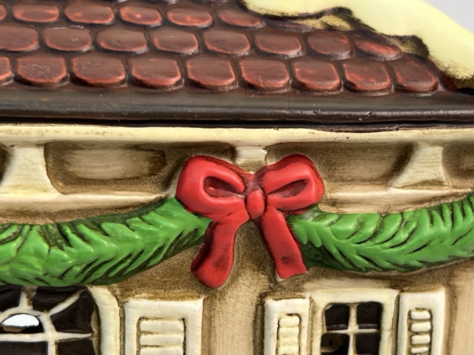 Vtg Lefton Penny House Colonial Village Hand Painted 1986 Made in Taiwan No Box