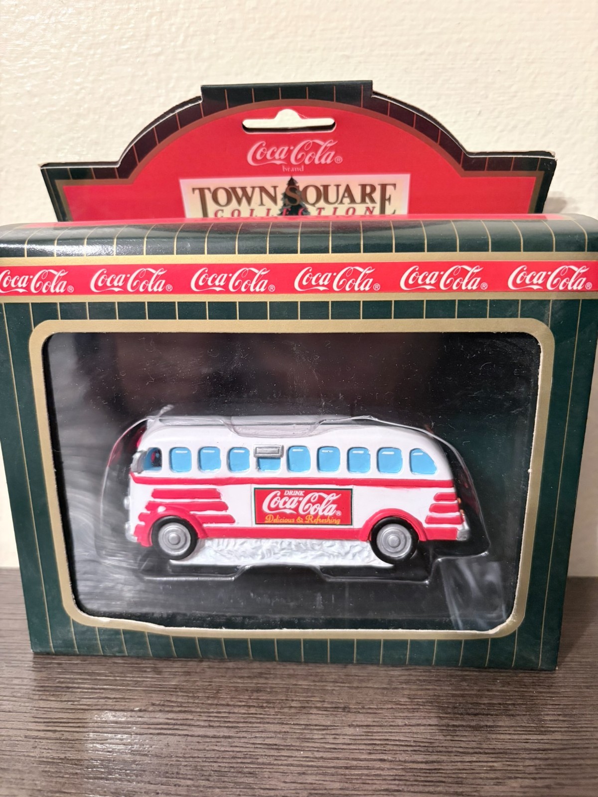 1996 Coca Cola Town Square Collection “Local Bus” New in Box CG2438