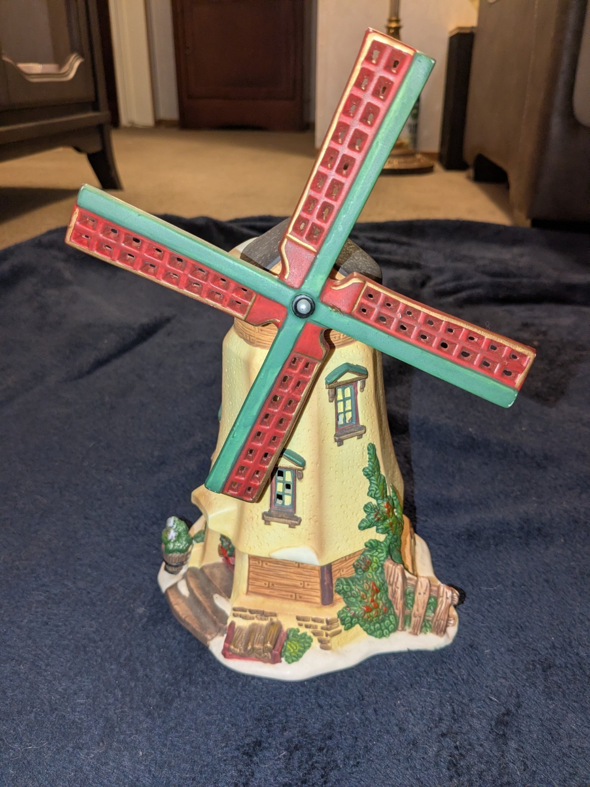 Heartland Valley Village Windmill O’well Porcelain Battery Operated 2004 Works