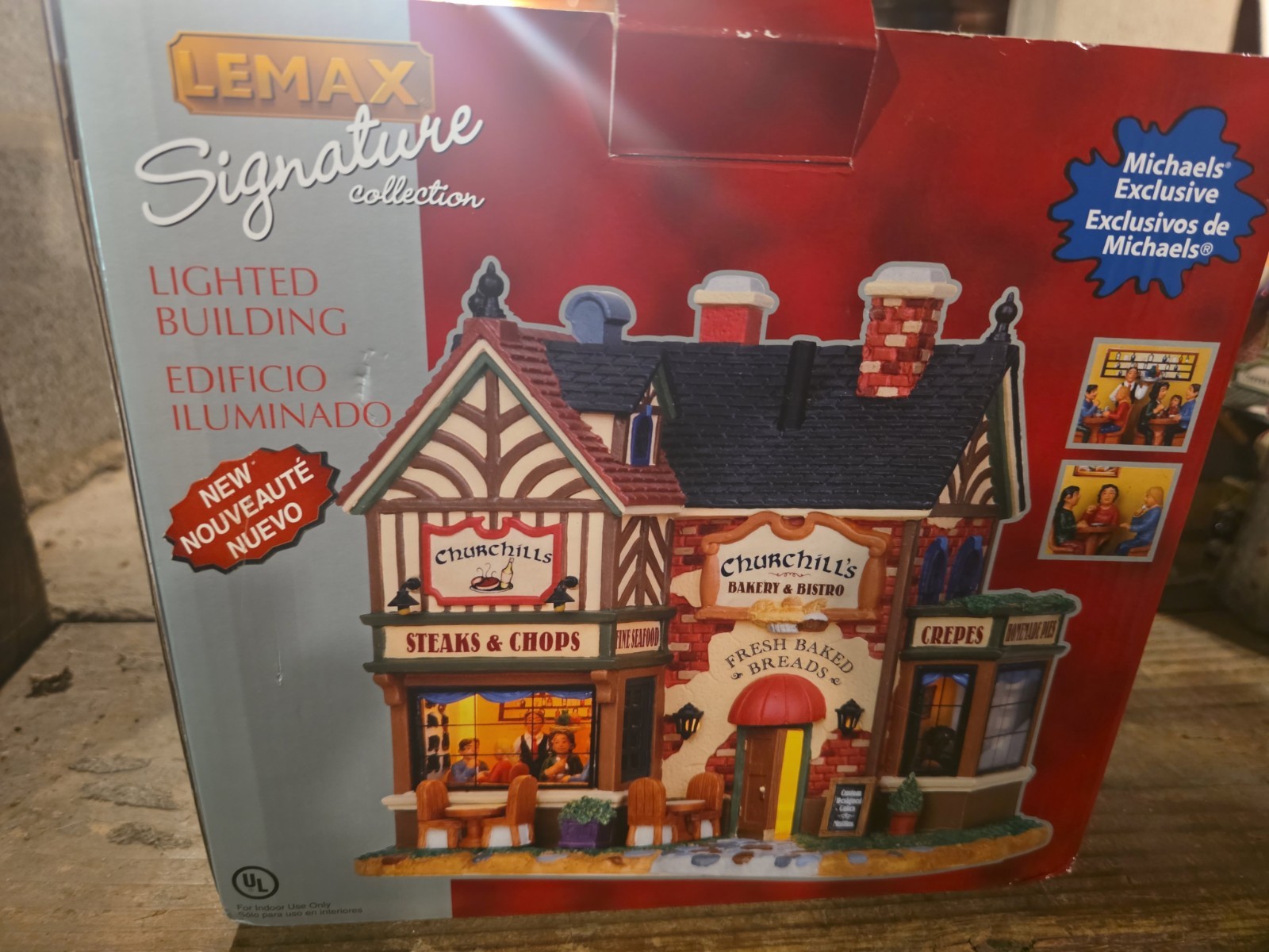 Lemax Signature Illuminated Building, Churchill’s Bakery & Bistro