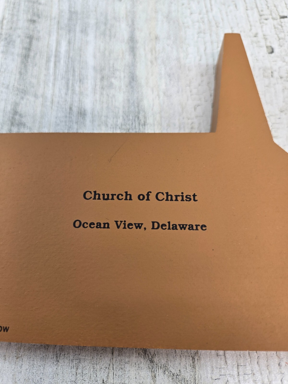 Cat’s Meow Village Church of Christ Ocean View Delaware 1995 Shelf Sitter