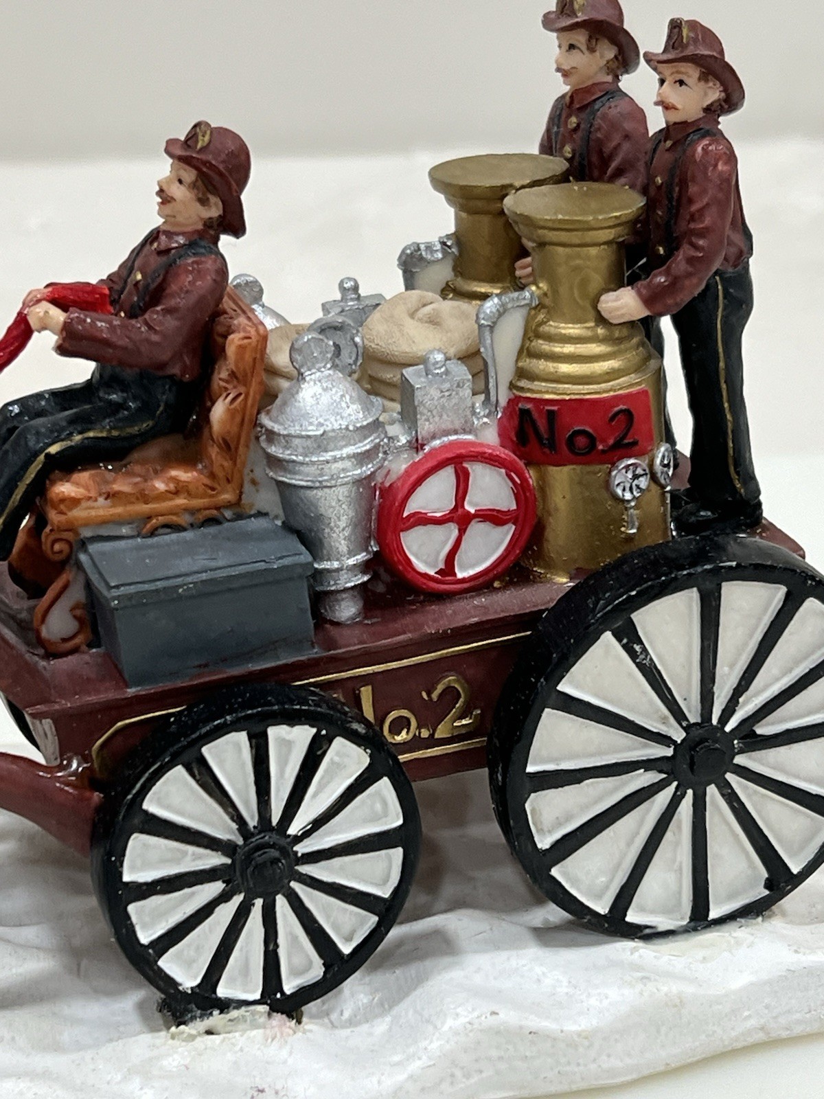 Victorian Village Collectibles “The Old Towne Horse Drawn Fire Engine” 1999