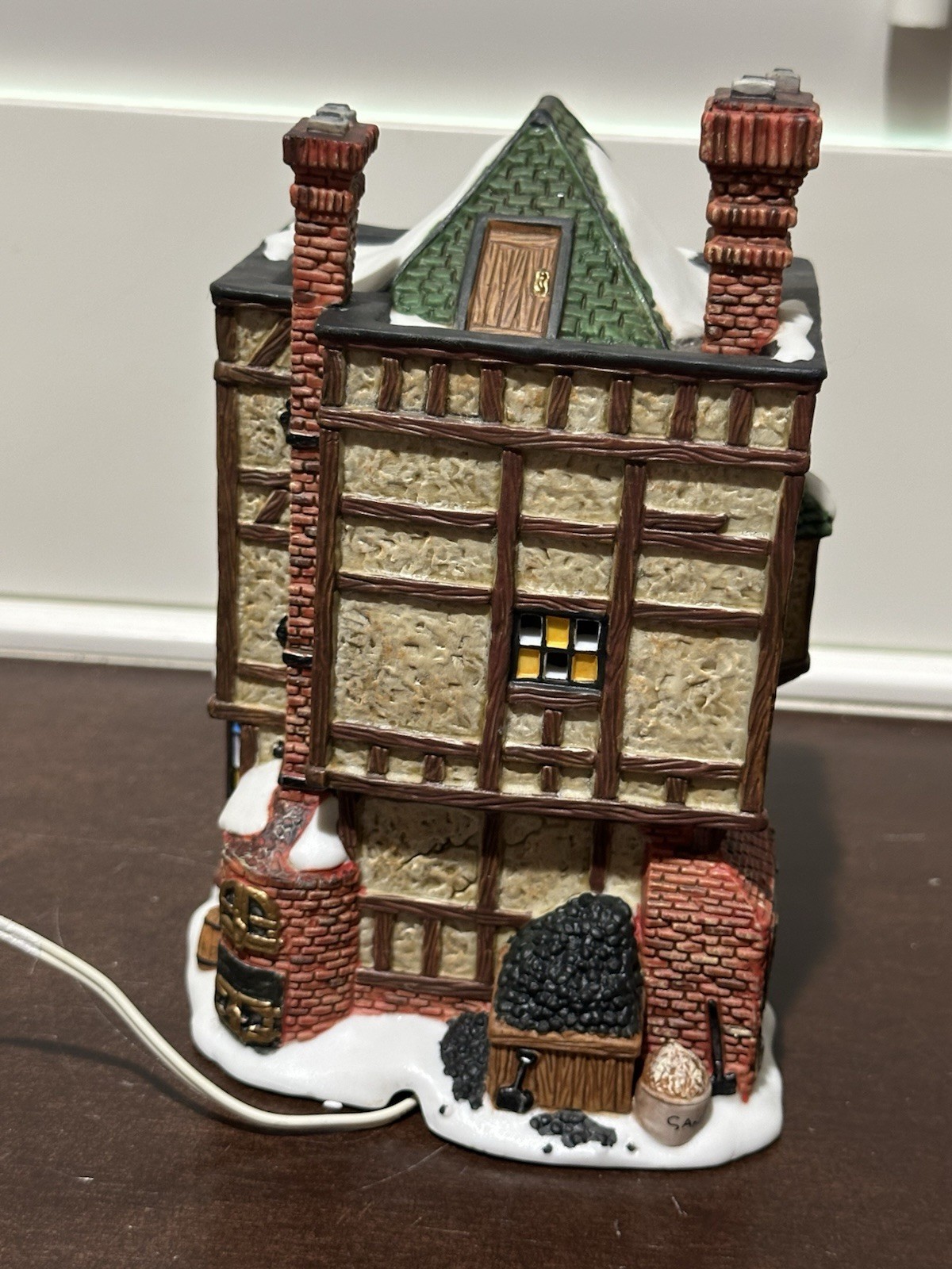 NEW Department 56 Dickens Village William & Robert Glaser, Stained Glass