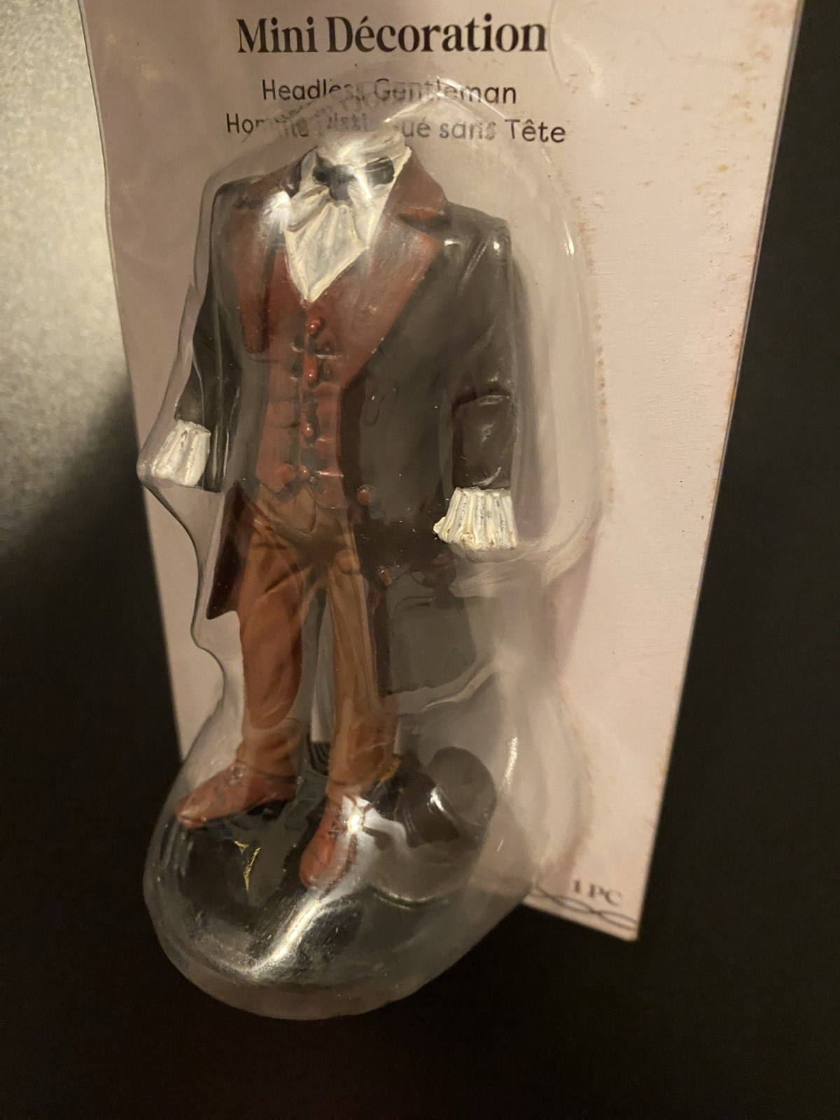 ASHLAND HALLOWEEN MINIATURES HEADLESS GENTLEMAN & HEADLESS DRESS ~ SET OF 2 NEW