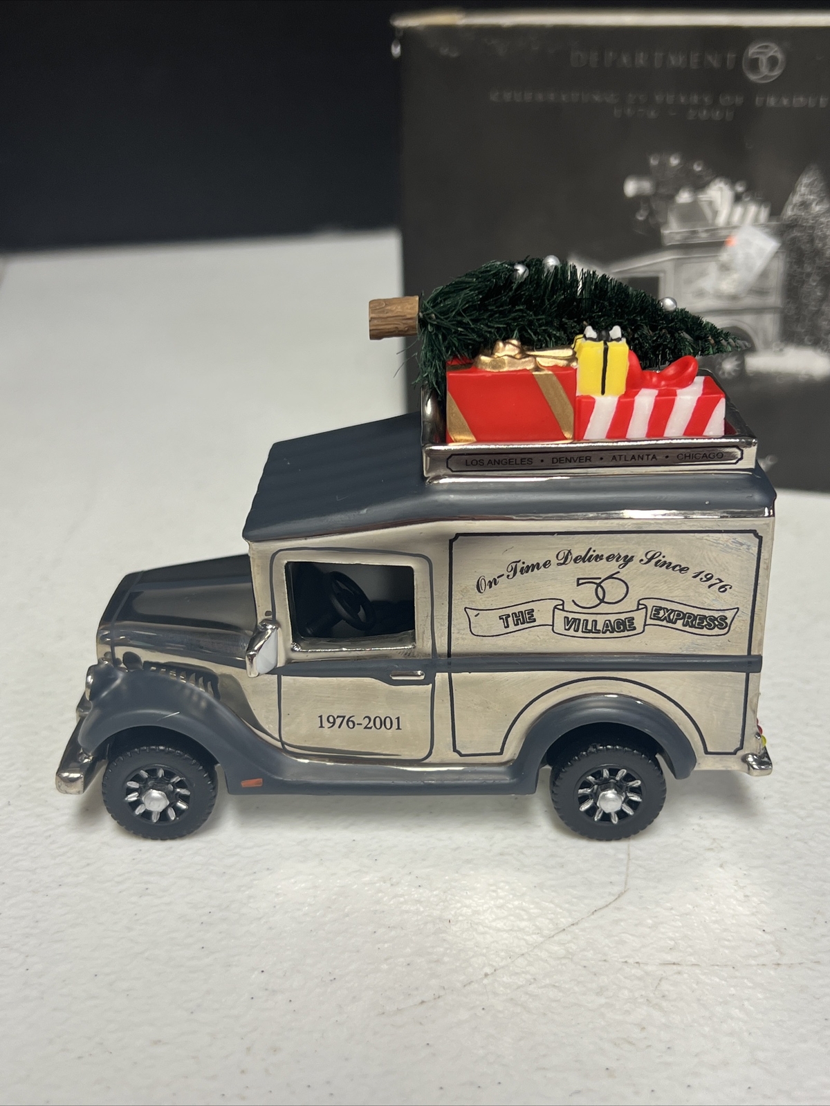 Dept 56 Village Express Van 25th Anniversary (Silver) Event Edition #52911