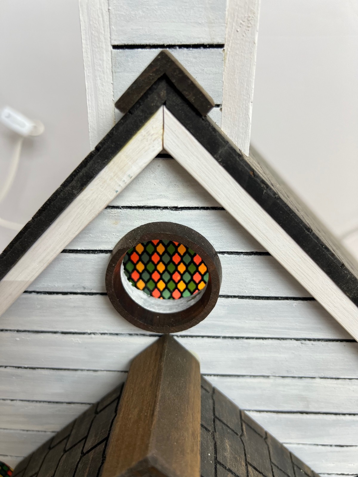 Handcrafted church, Christian home décor, lighted