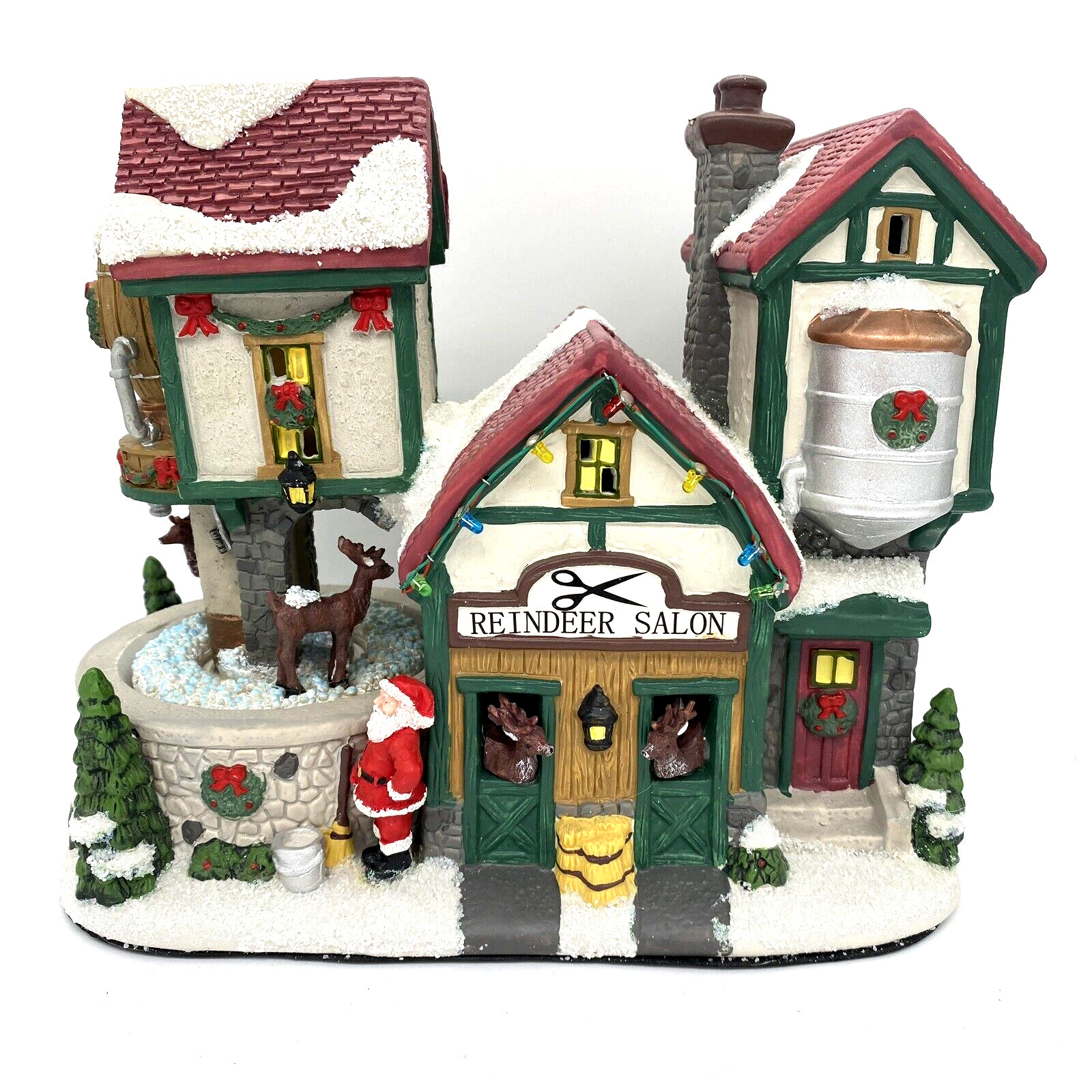 St. Nicholas Square Village – Reindeer Salon – Christmas House – Lights & Motion
