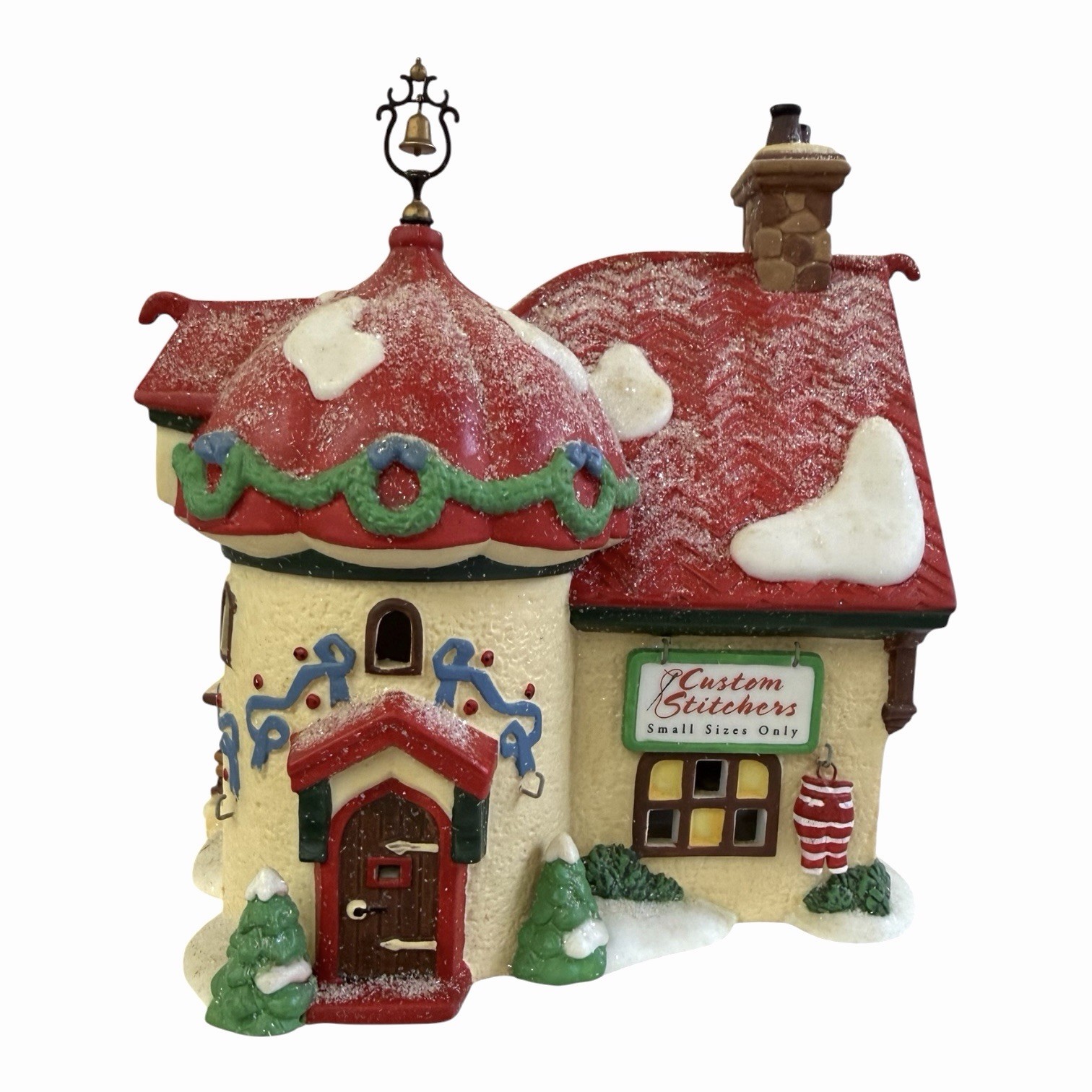 VTG 1998 Dept 56 “Custom Stitchers” North Pole Series ElfLand House Porcelain