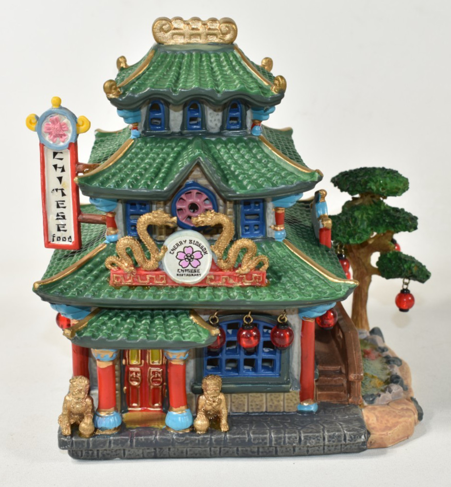 Lemax Caddington Village Cherry Blossom Chinese Restaurant 2005 Light Cord Box