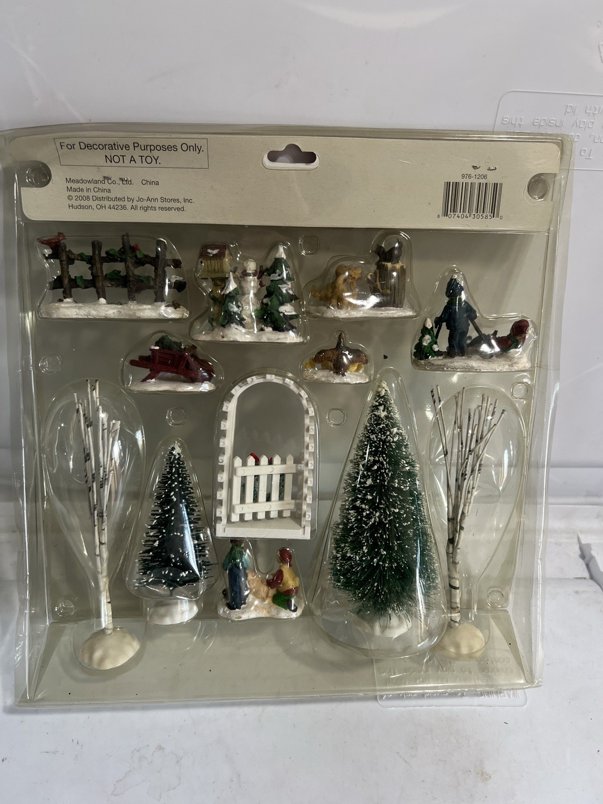 Holiday Inspirations Christmas Village 12pcs House Accessory Package Christmas.