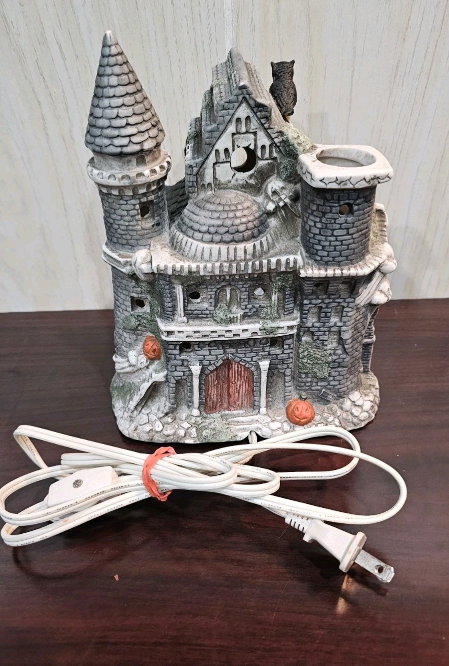 Haunted House Lighted Halloween Castle Midwest Importers Spooky Scary Skeleton