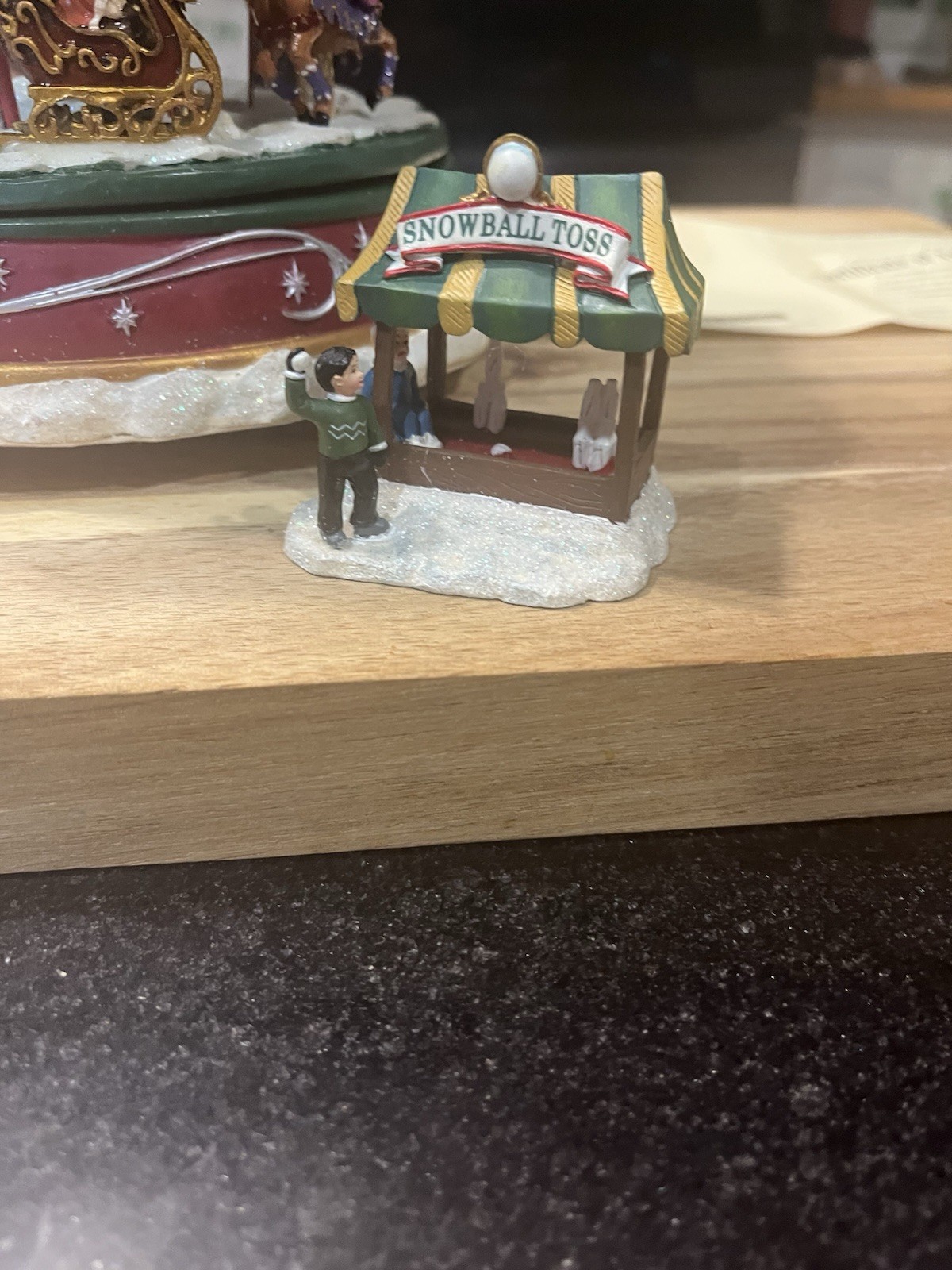 Hawthorne Village Christmas Carnival Carousel Thomas Kinkade