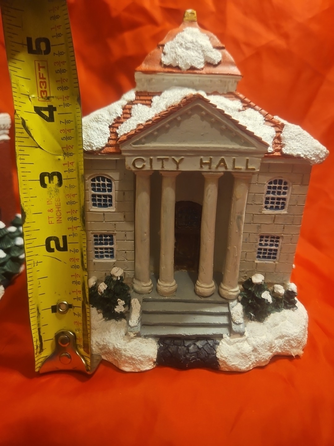 2 Christmas Village Building- One City Hall. Yemi On Bottom