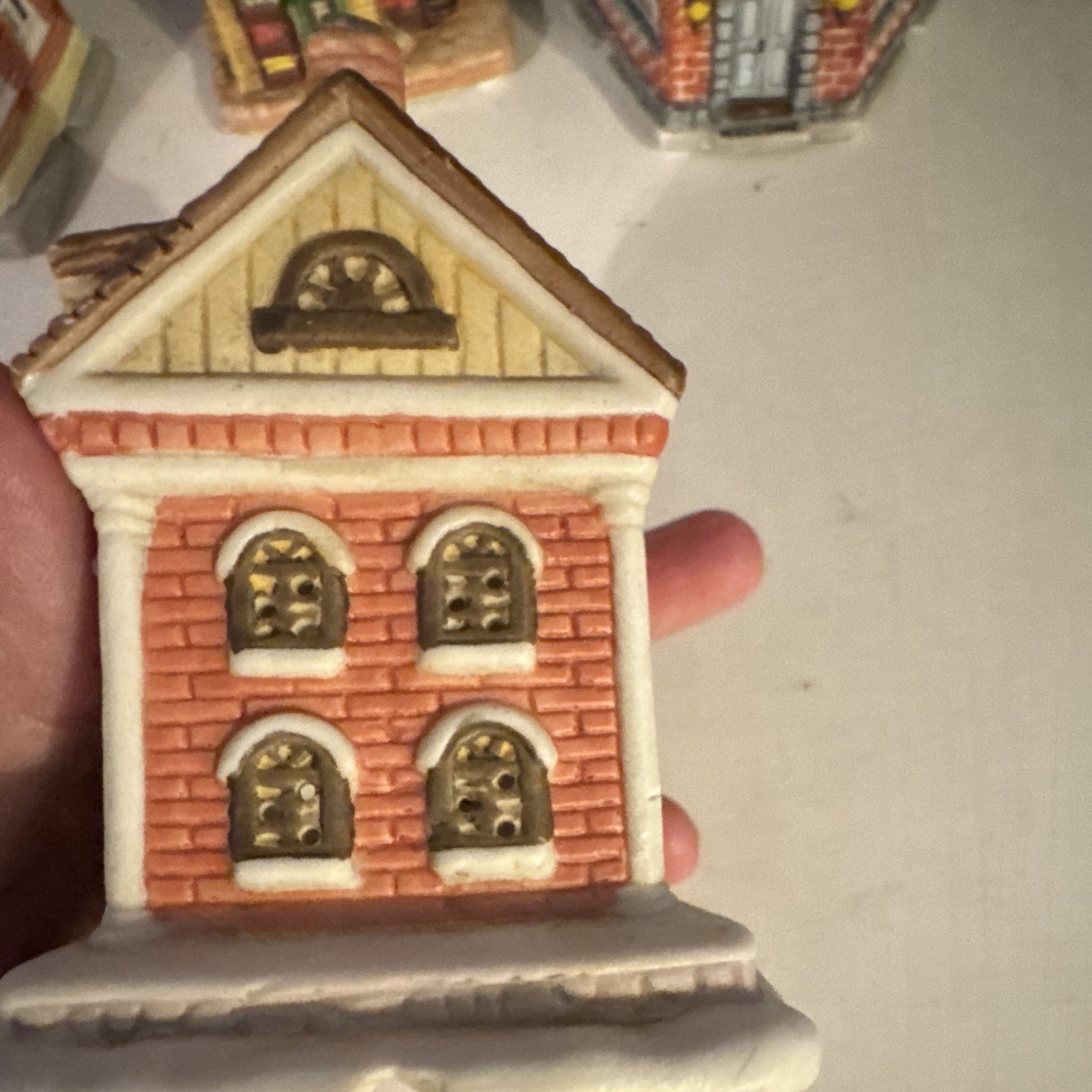 American Landmarks Collection 1992-94Painted Ceramic Christmas Village Buildings