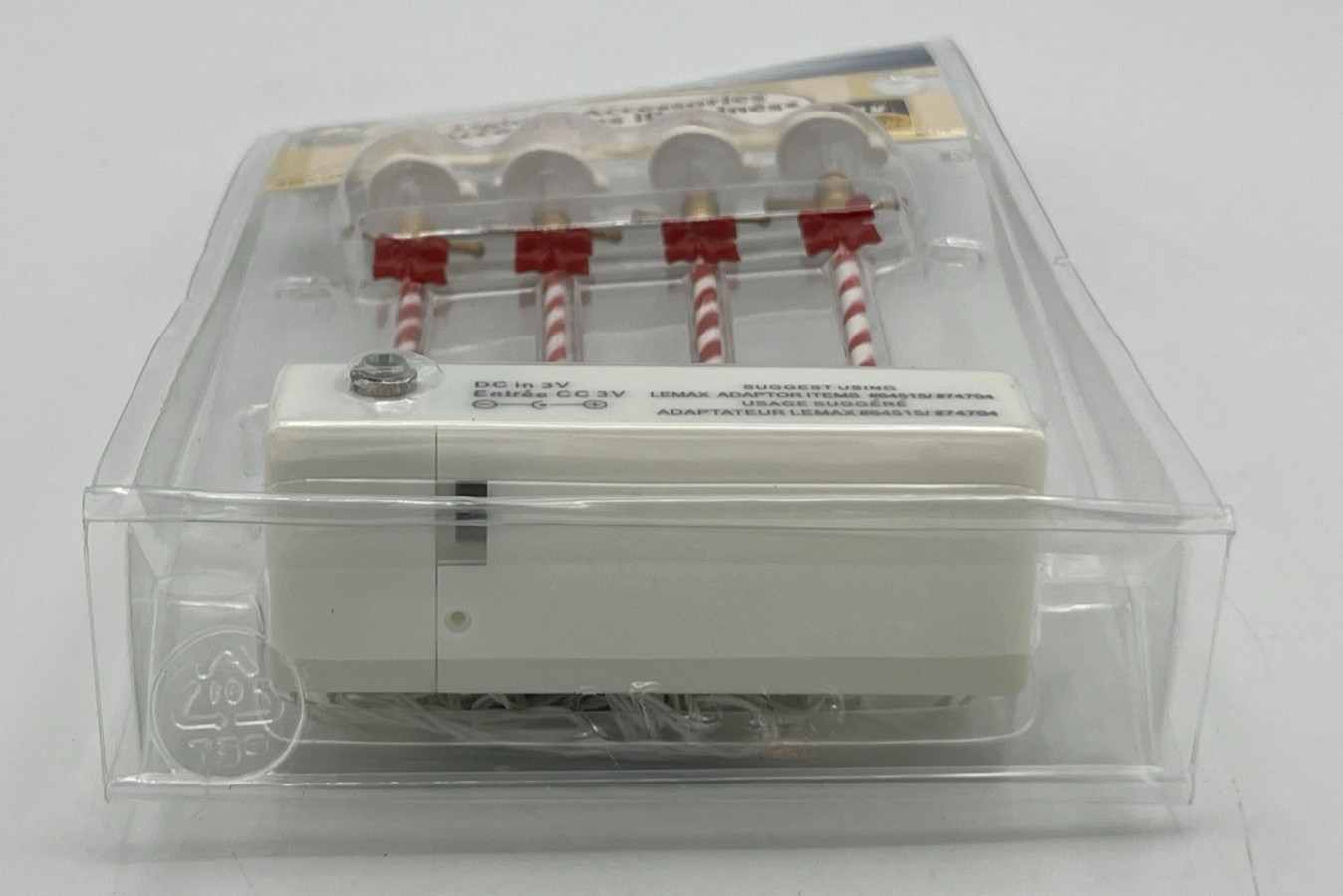 2006 Lemax Lighted Accessories Santa Hat Street Lamps Set of 4 64472