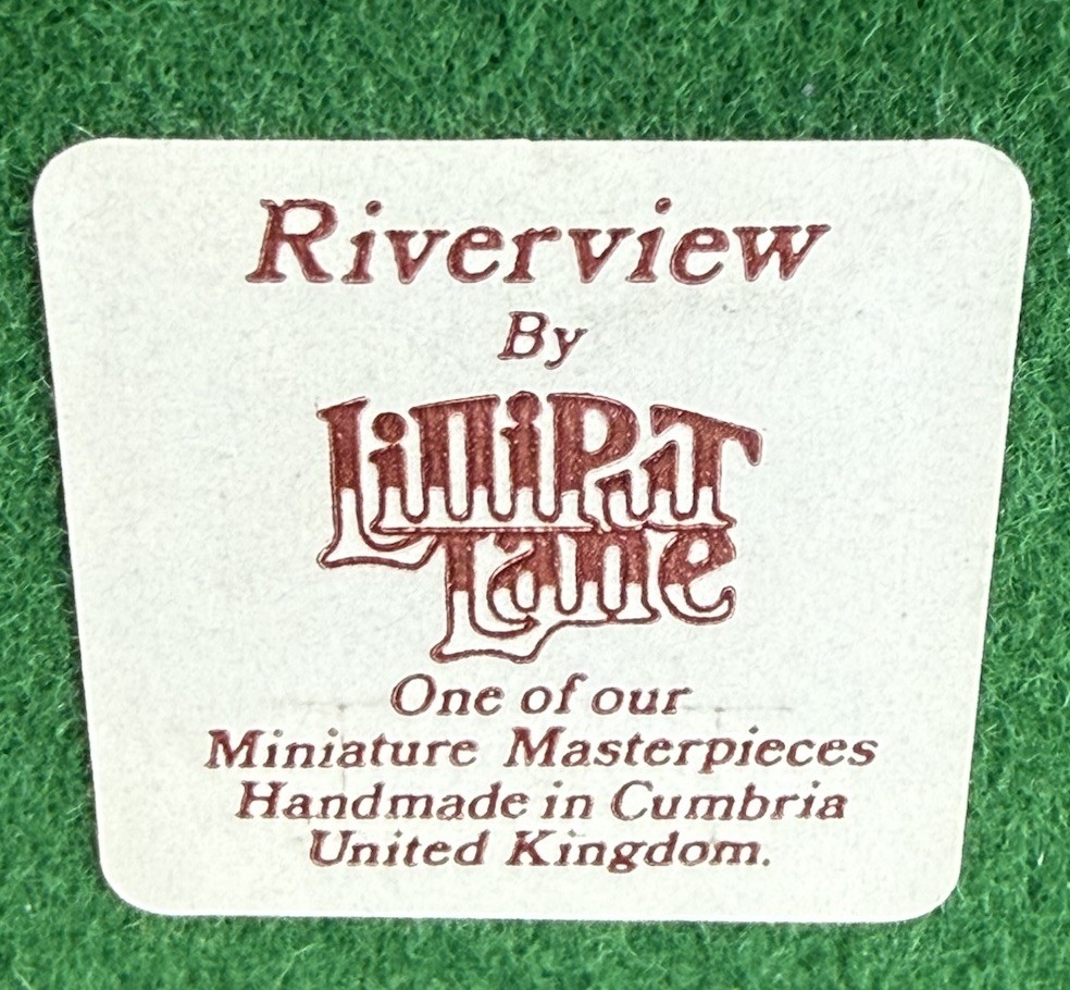 Lilliput Lane 1987 “Riverview” Unboxed Cottage Vintage