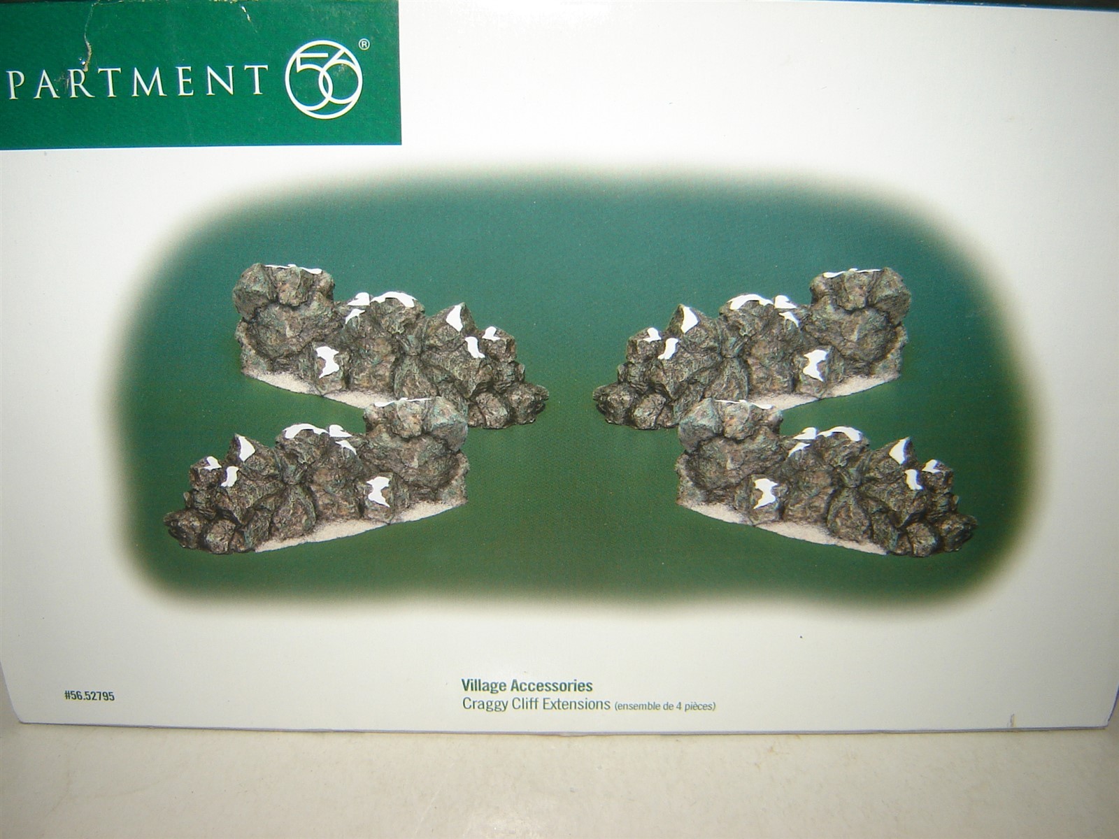 Dept 56 Village Accessory – Craggy Cliff Extensions – Set of 4 – #56.52795
