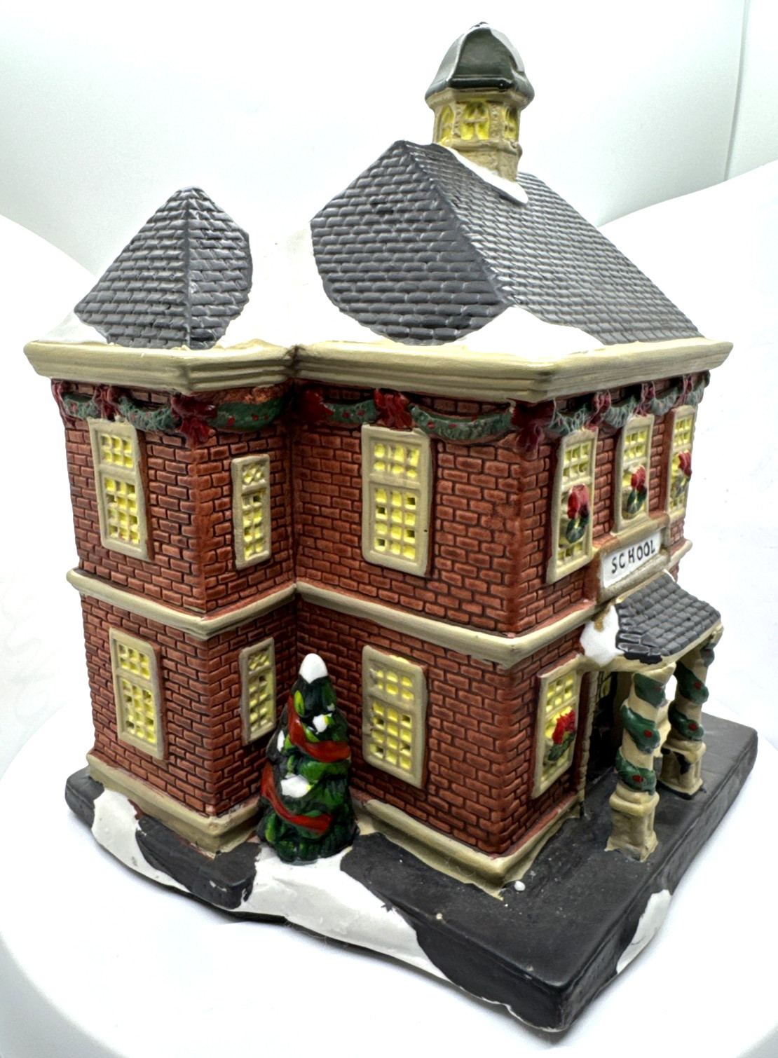2007 Holiday Inspirations New Hope School Lighted Xmas w/ New Cord Light & Bulb