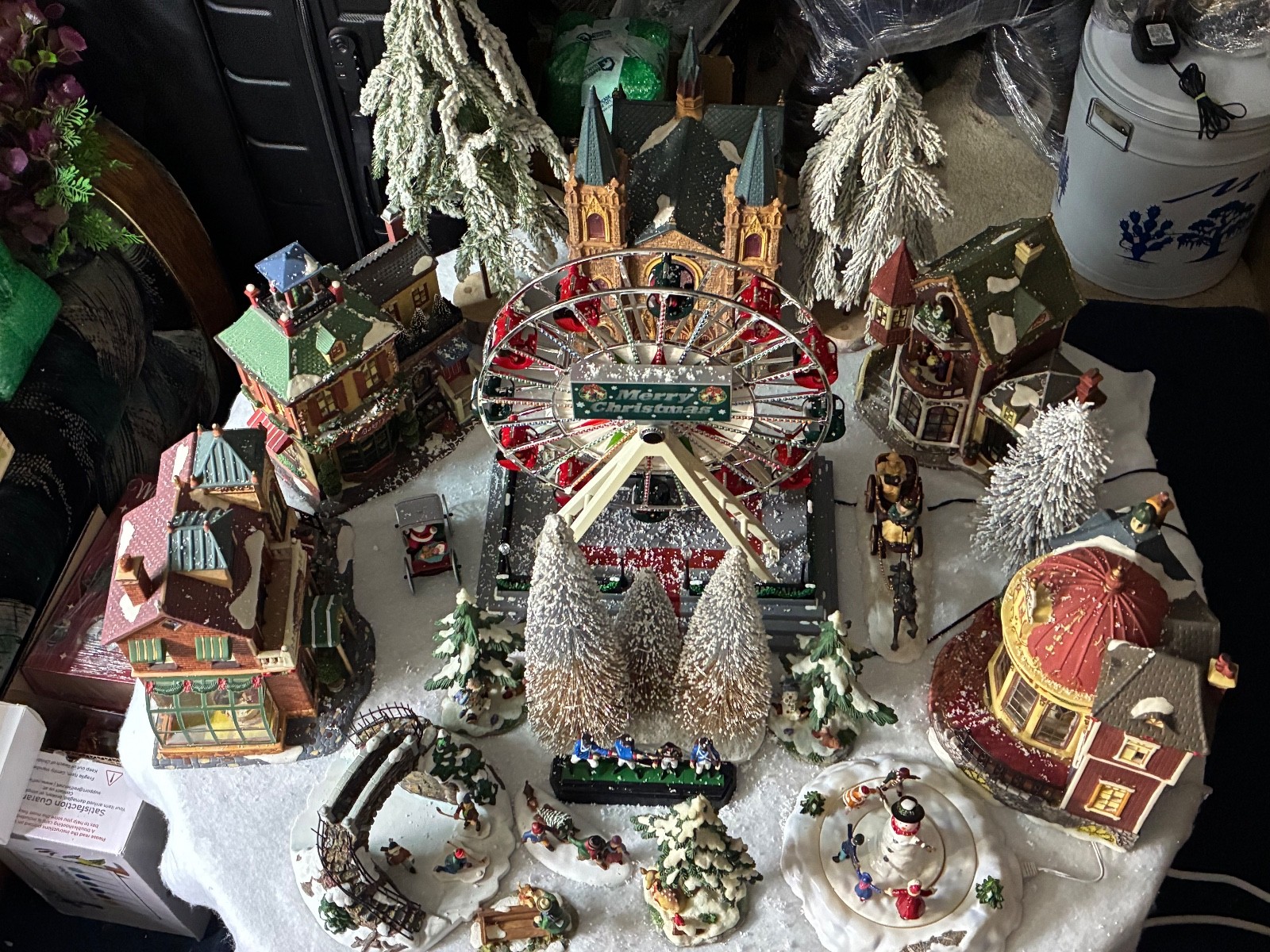 CHRISTMAS VILLAGE OWN CREATED IT