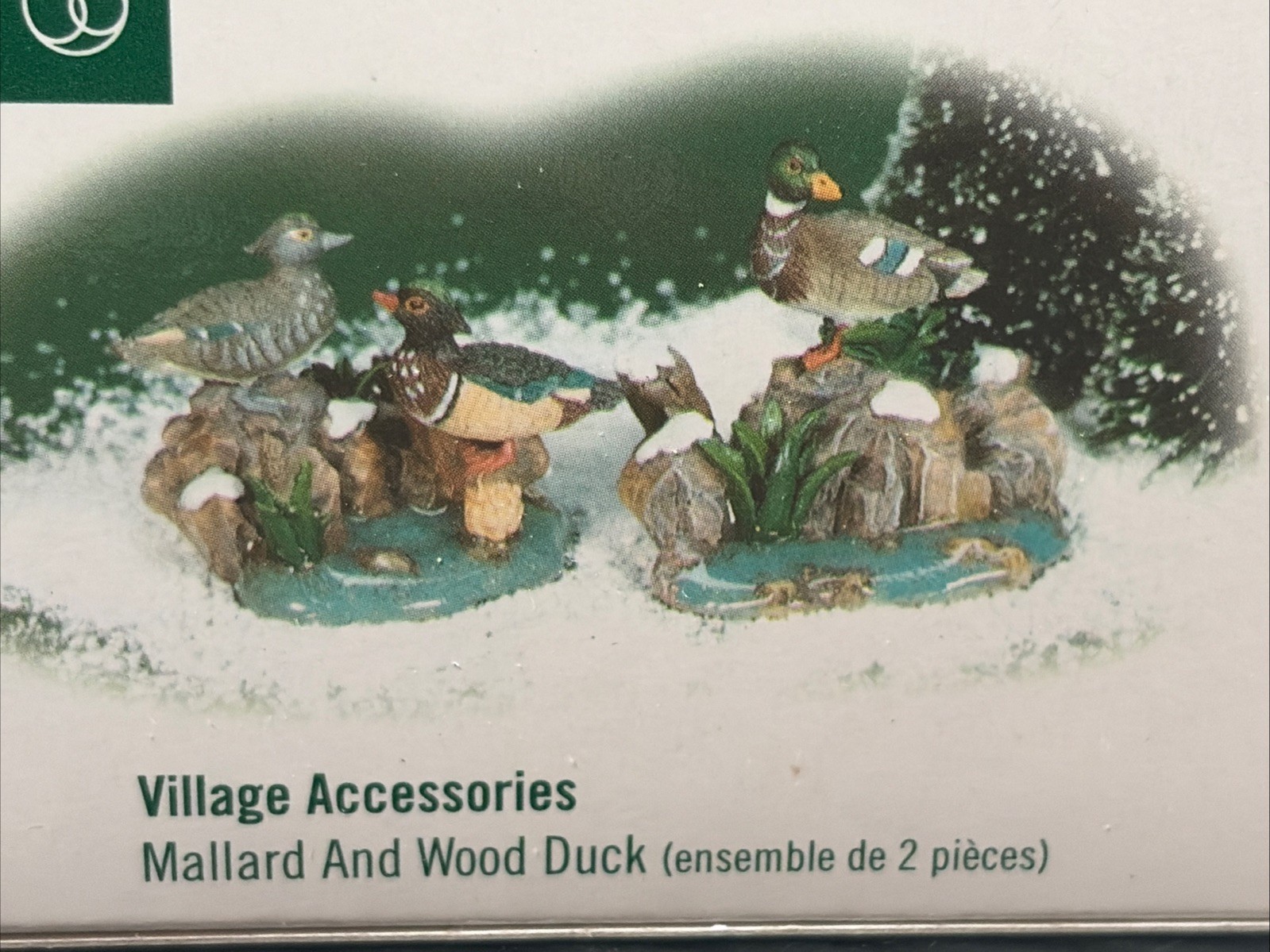 Department 56 Village Woodland Mallard And Wood Duck NEW 2001