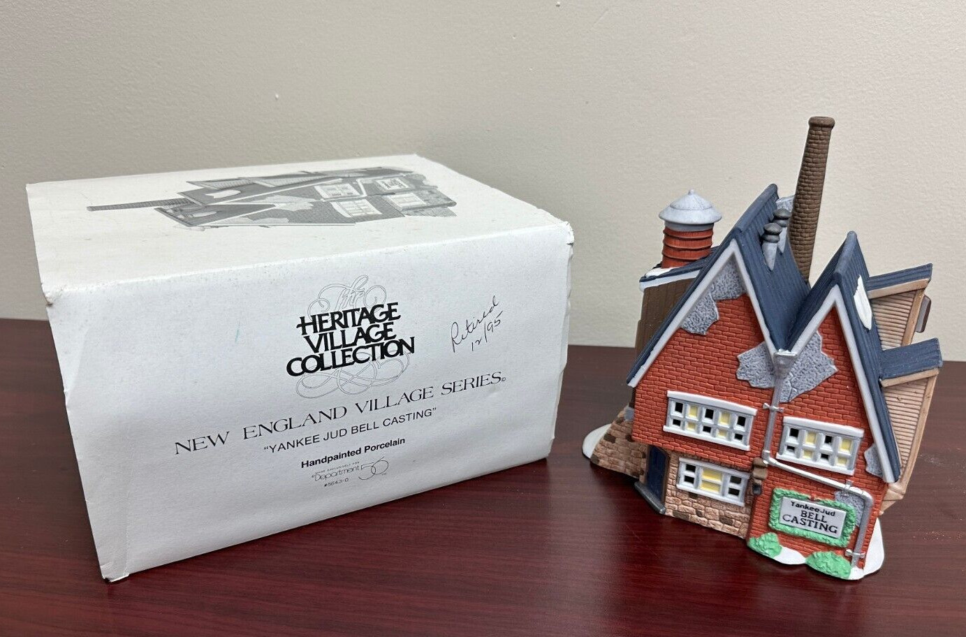 Dept 56 Heritage Village “Yankee Jud Bell Casting” w/Box #5643-0