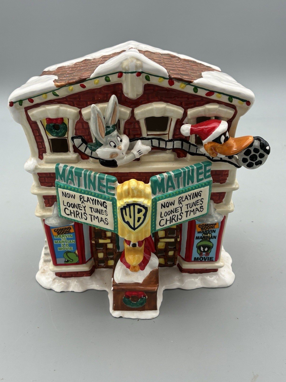 VTG 1996 Warner Bros Looney Tunes Matinee Theater Christmas Village Bugs Daffy