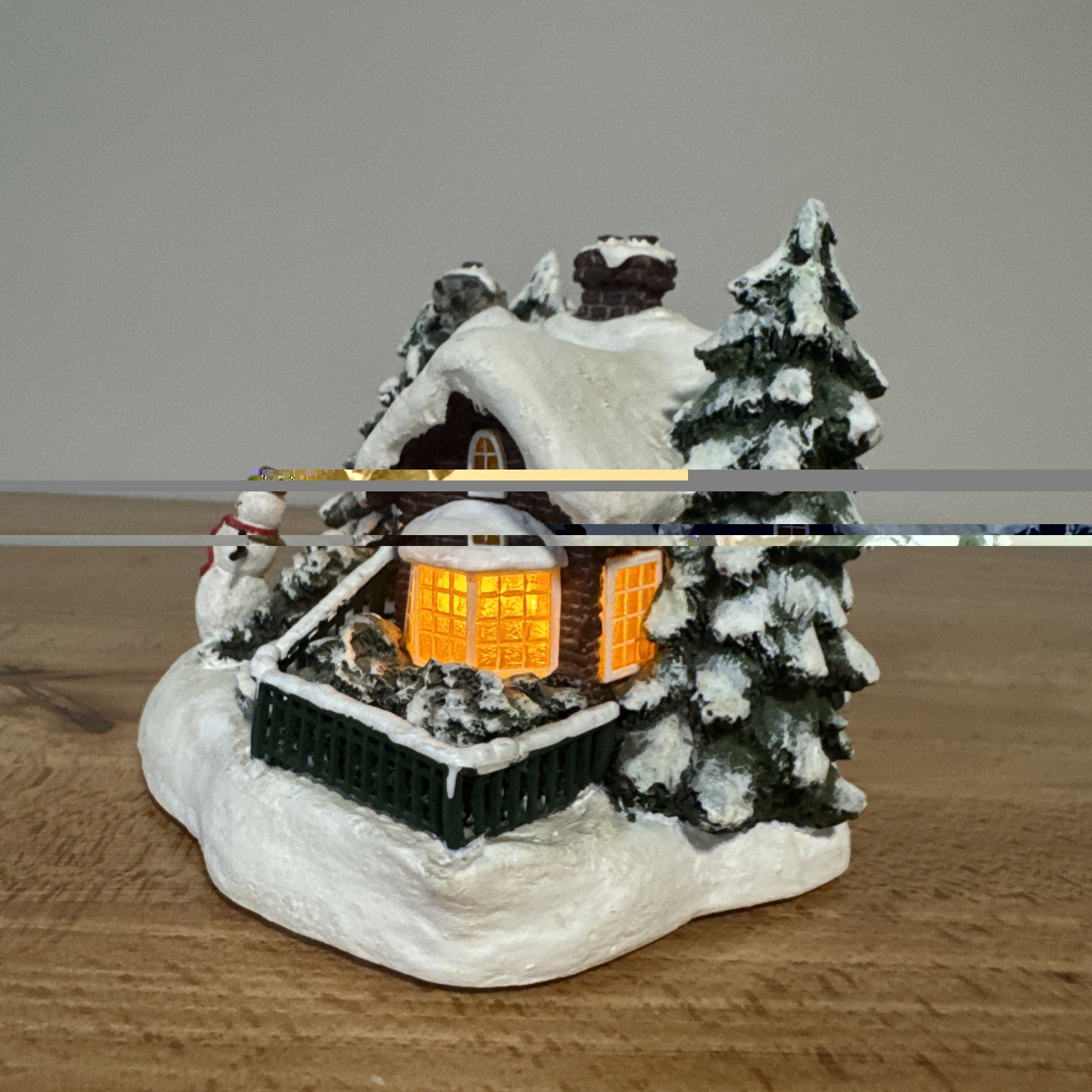 Vintage A Village Christmas Thomas Kinkade Teleflora Lighted House 2002 Works
