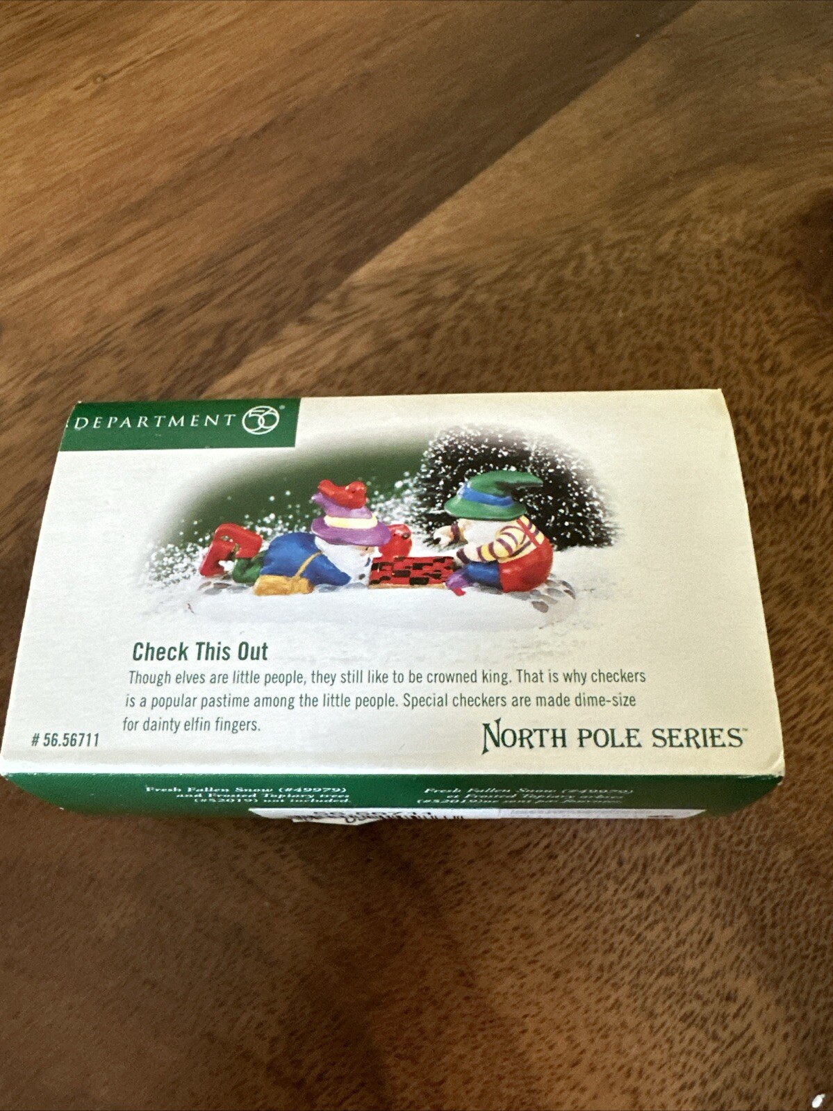 Dept 56 “Check This Out” North Pole Series Village Accessory #56.56711