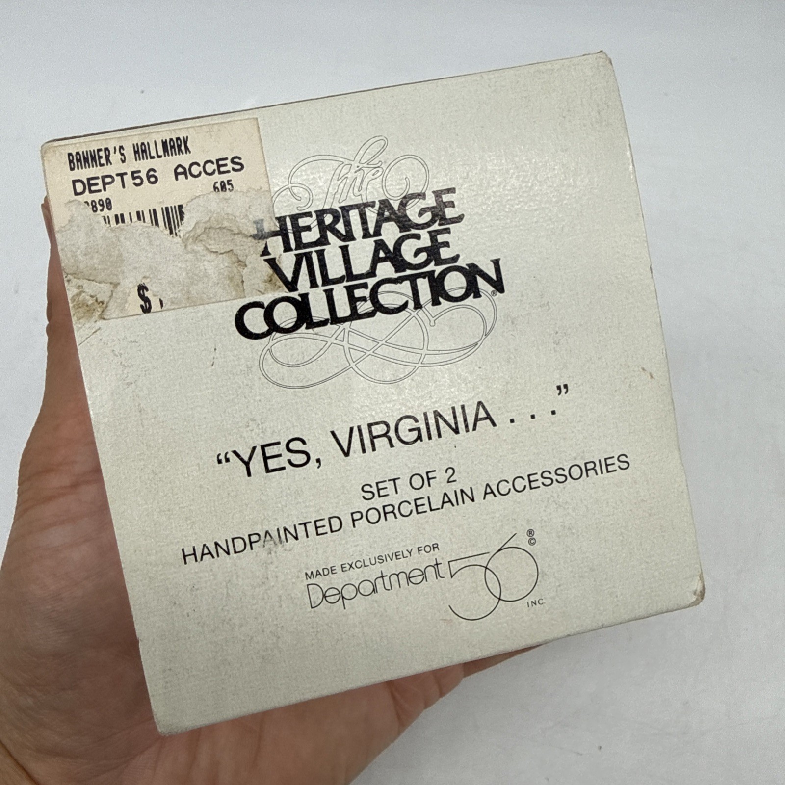 Department 56 “Yes, Virginia…” Set 2 Figurines Accessories Heritage Collection